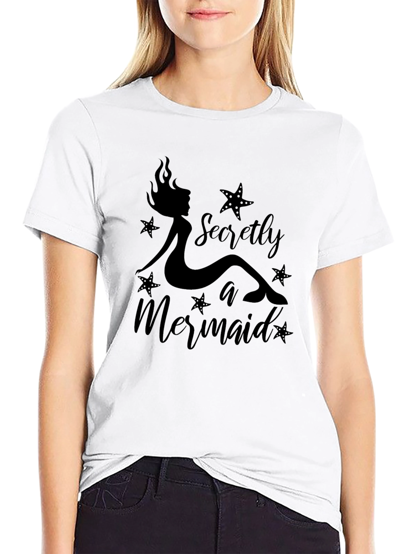 Secretly a Mermaid Graphic Tee