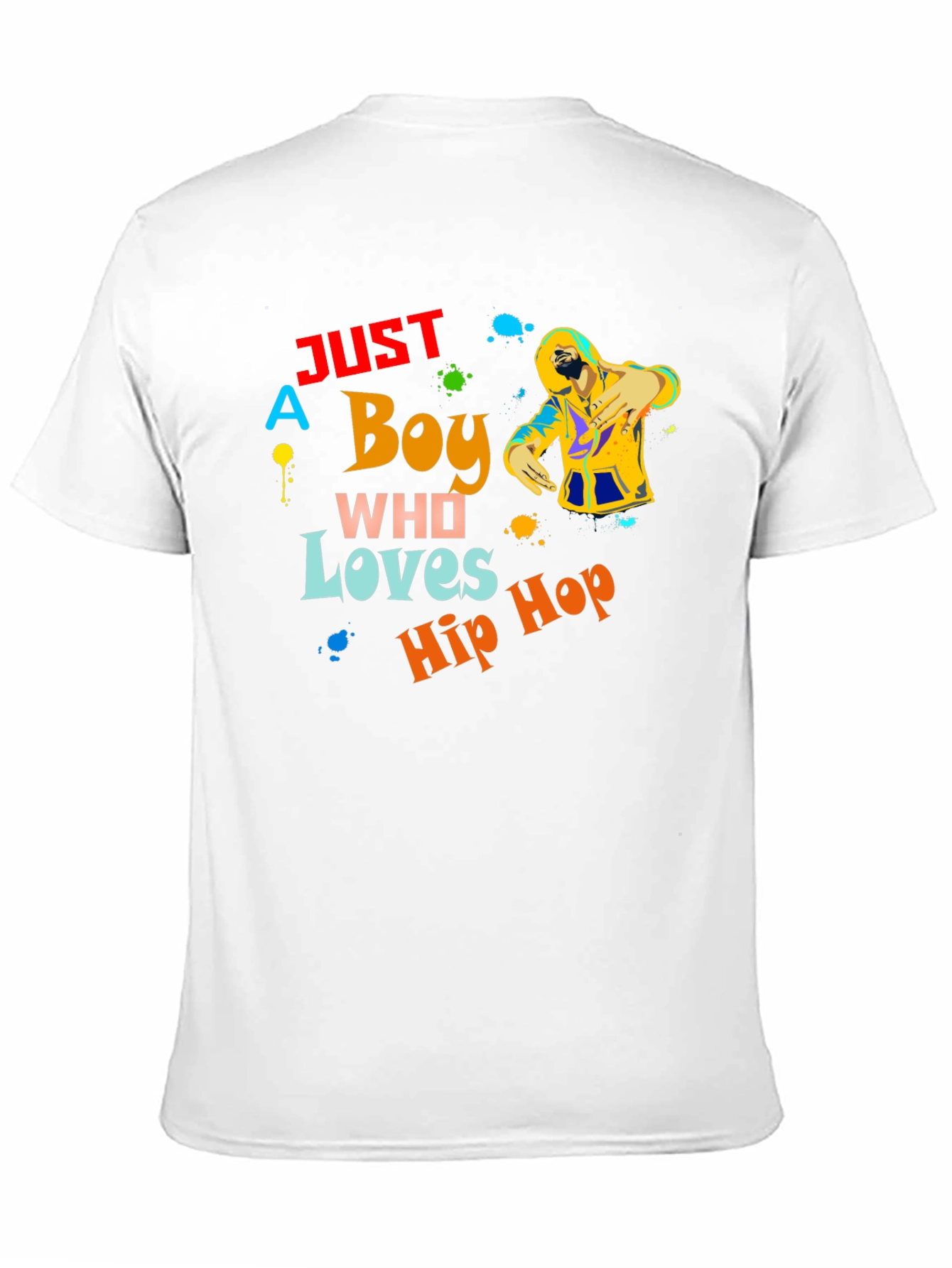 Just a Boy Who Loves Hip Hop Graphic T-Shirt