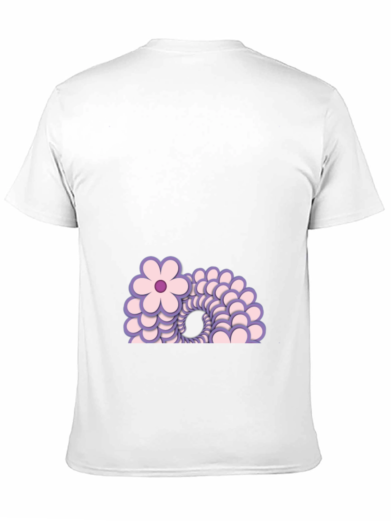 Floral Illusion Black T-Shirt