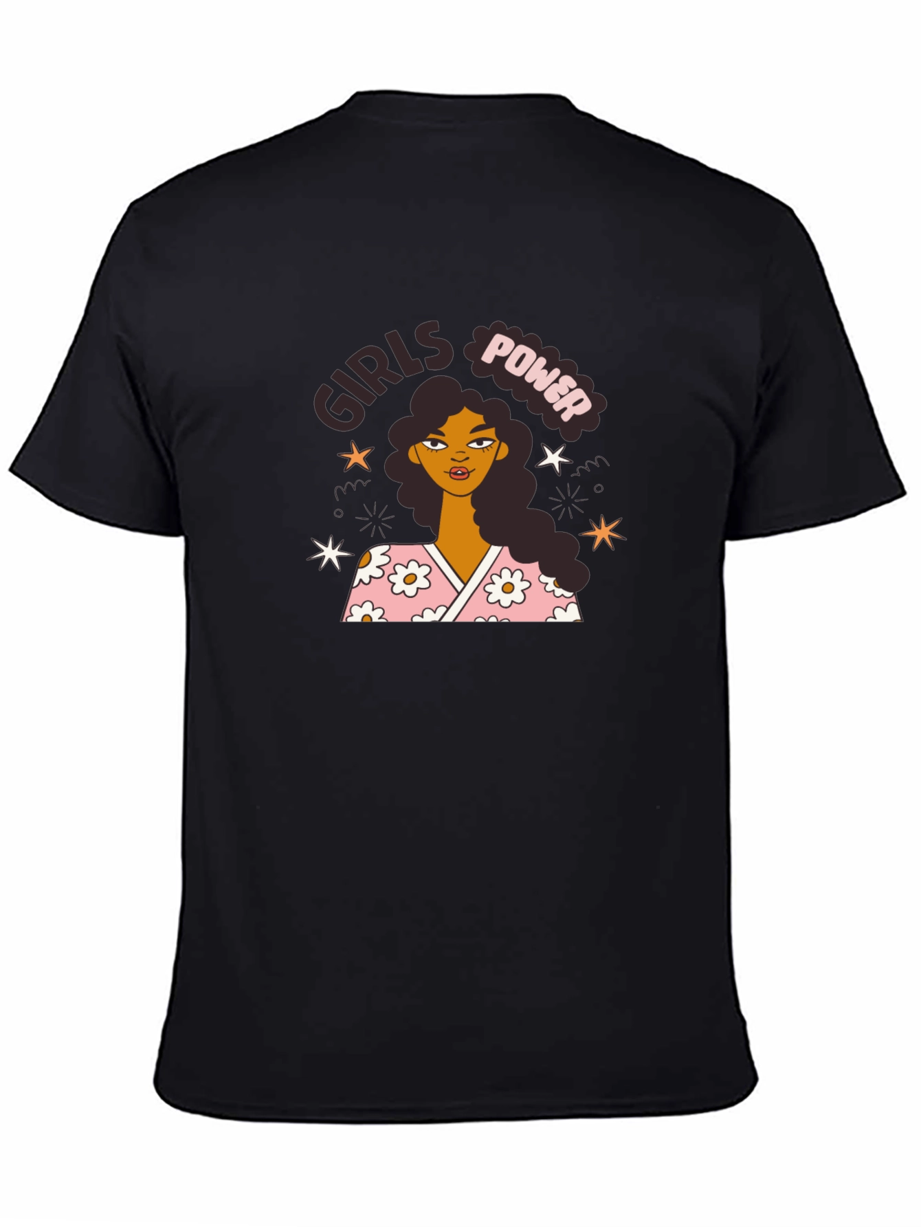 Girls Power Graphic Tee - Black Unisex T-Shirt