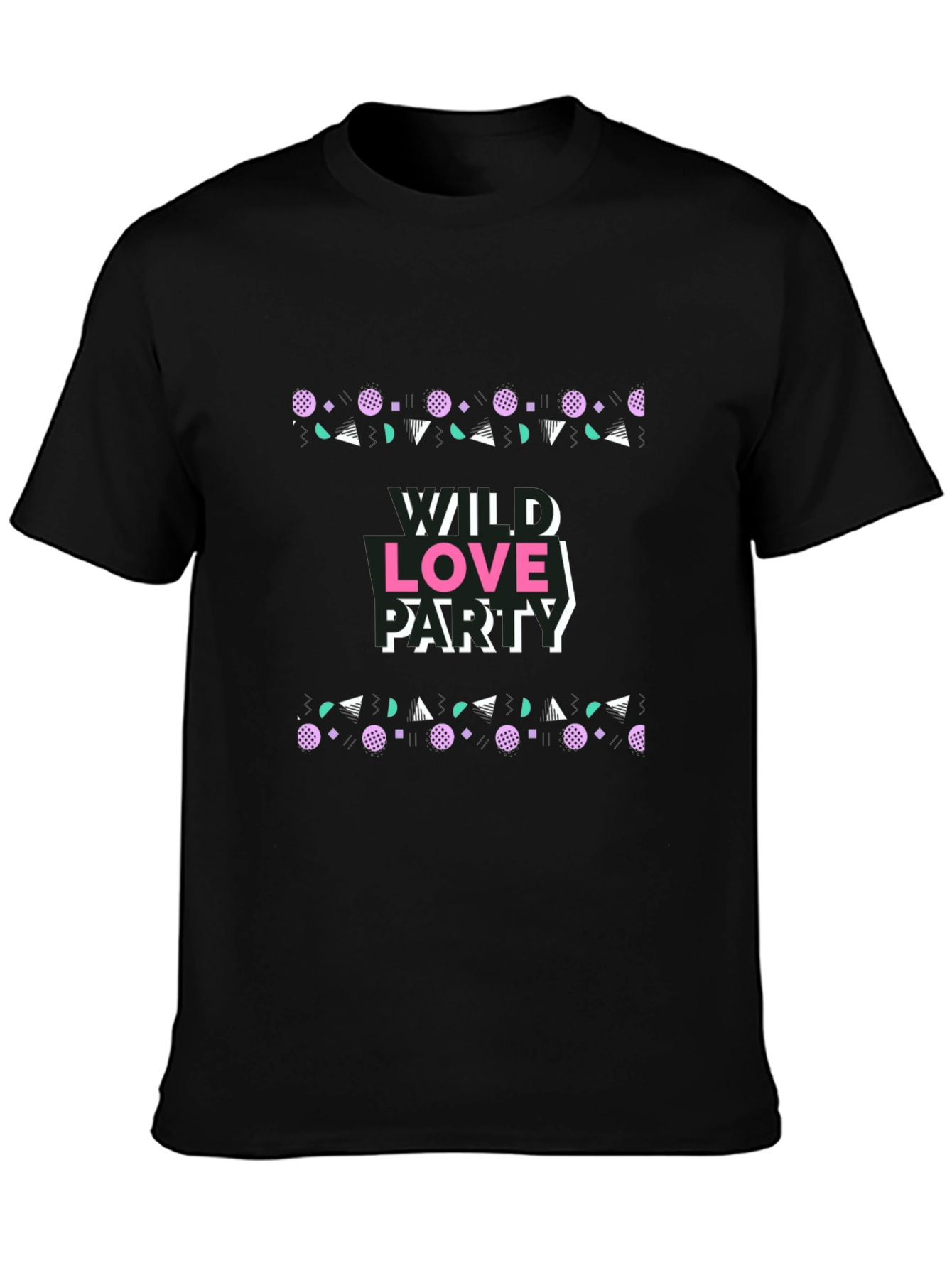 Wild Love Party Graphic Tee - Retro Design