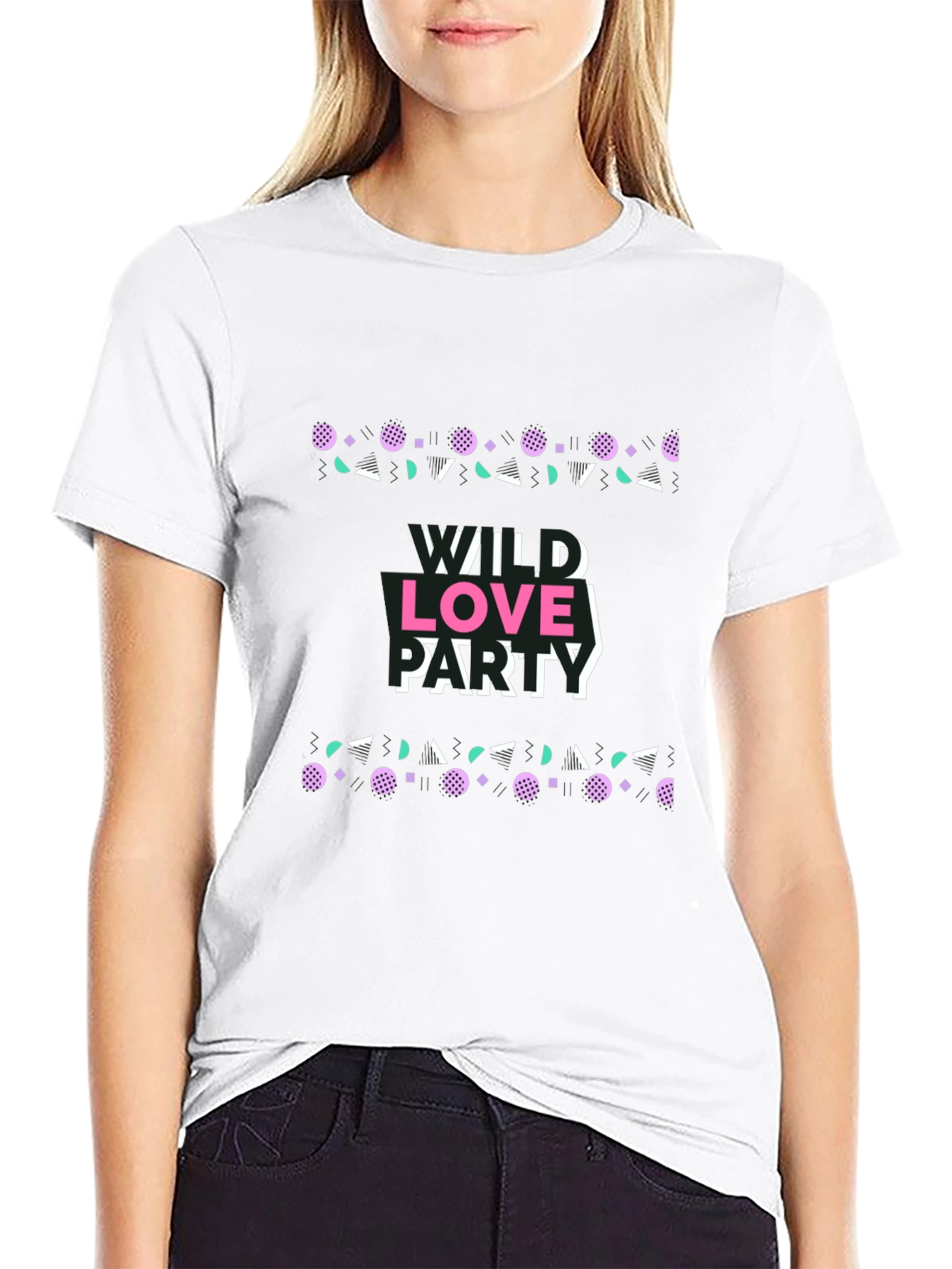 Wild Love Party Graphic Tee - Retro Design