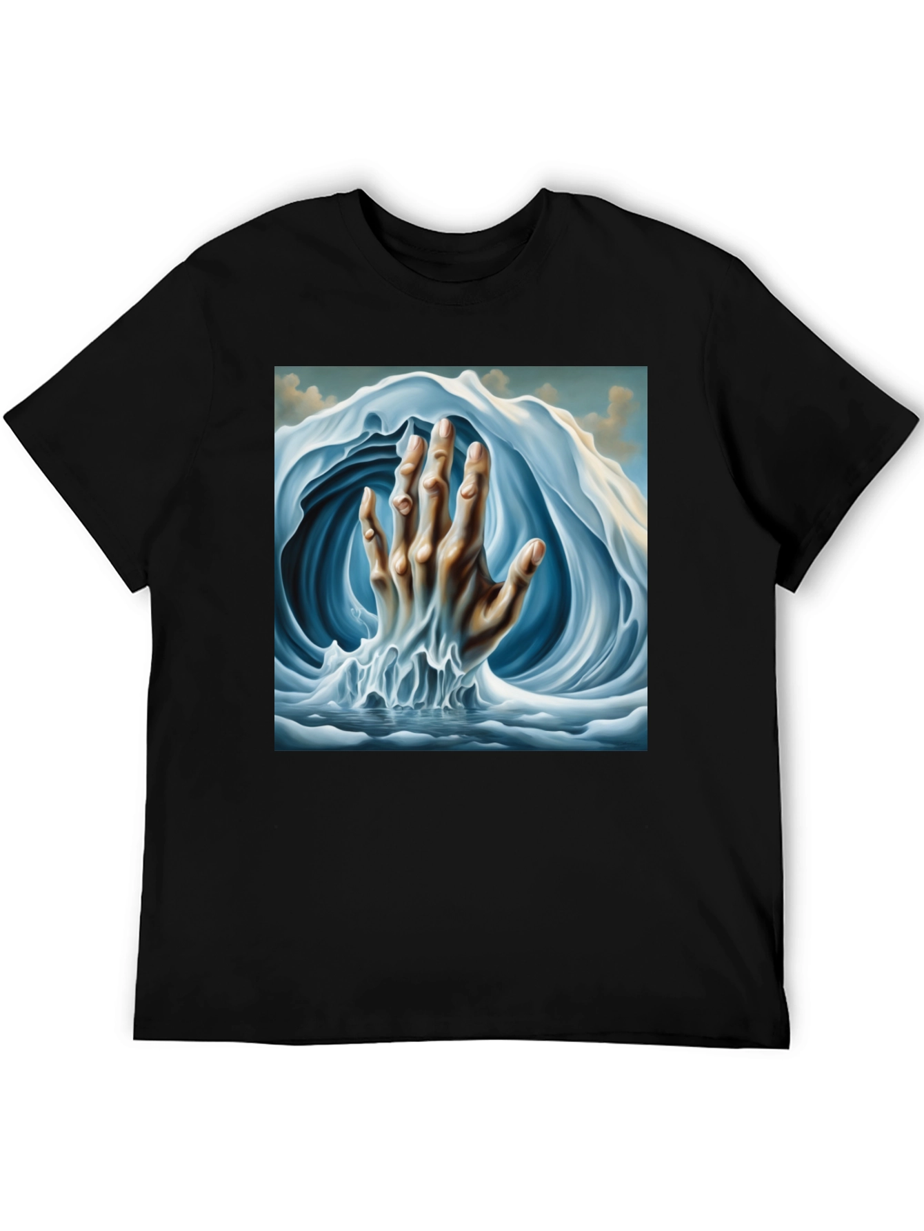 Surreal Wave Hand Graphic Tee