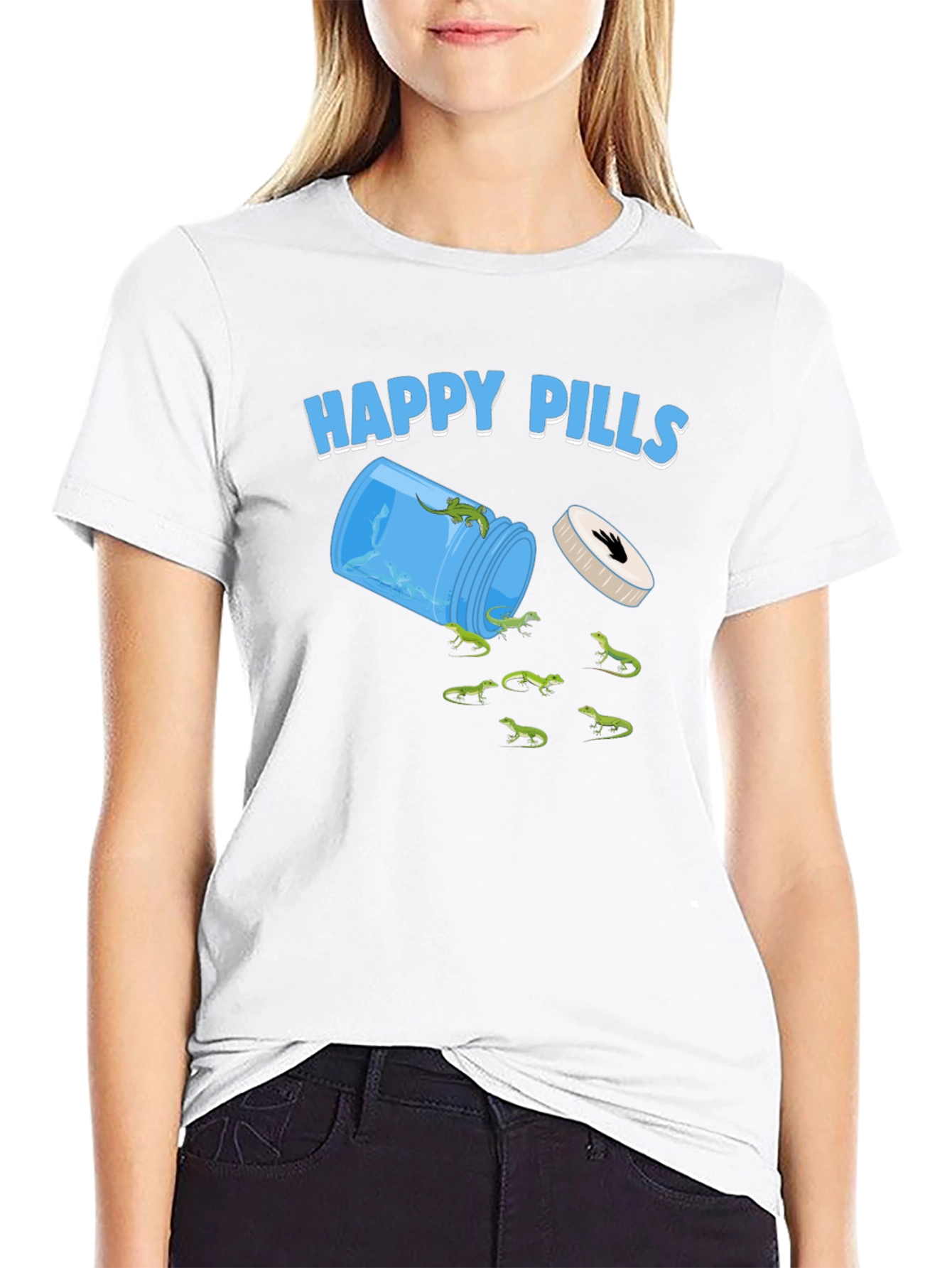 Happy Pills Lizard Graphic Tee