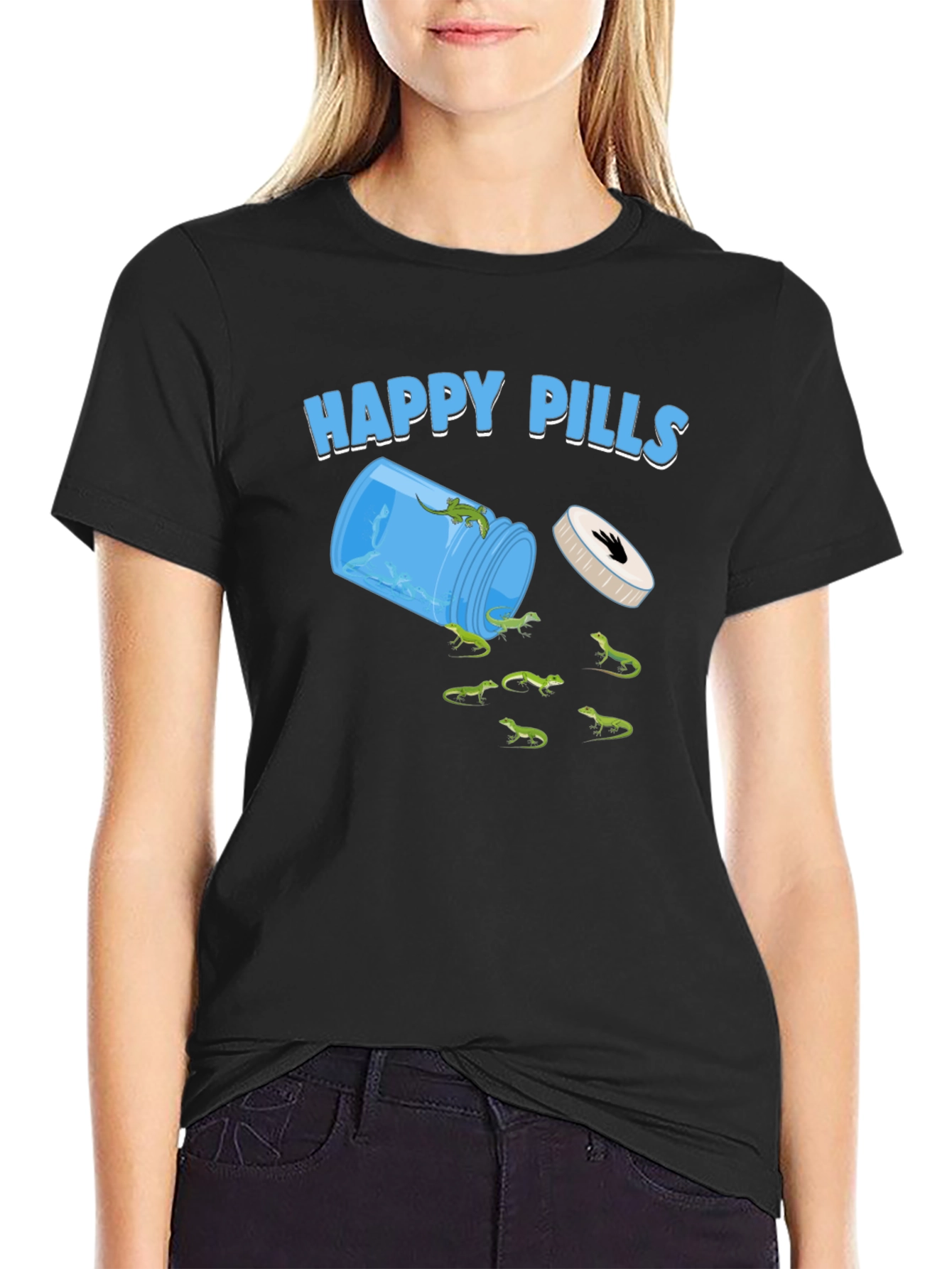 Happy Pills Lizard Graphic Tee