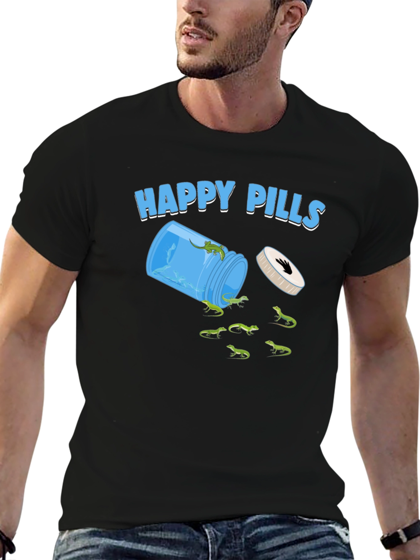 Happy Pills Lizard Graphic Tee