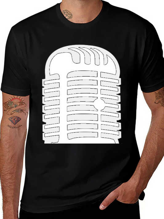 Vintage Microphone Graphic Tee