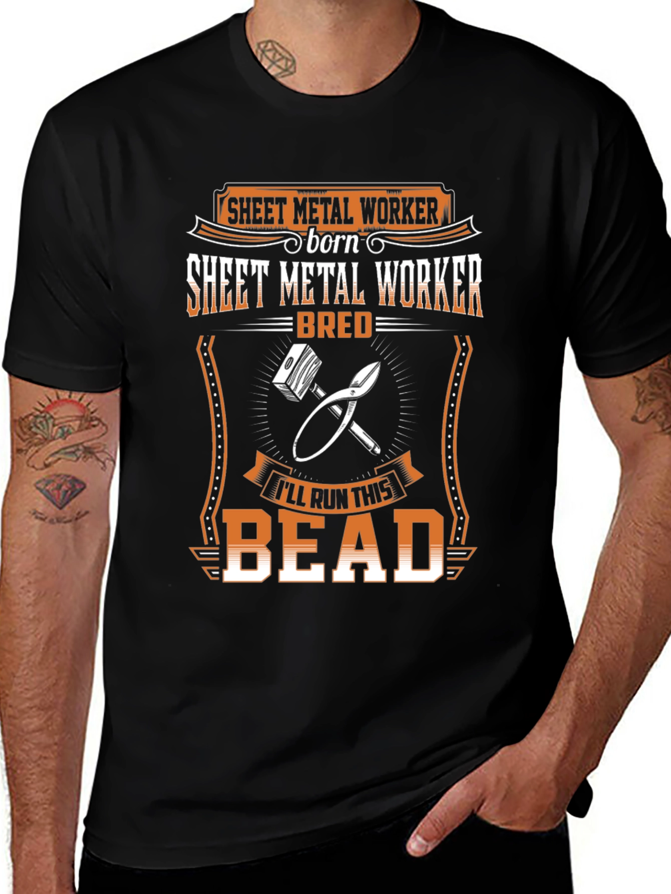 Sheet Metal Worker Born Bred T-Shirt