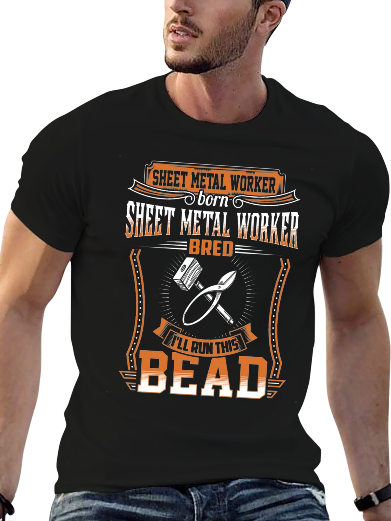 Sheet Metal Worker Born Bred T-Shirt