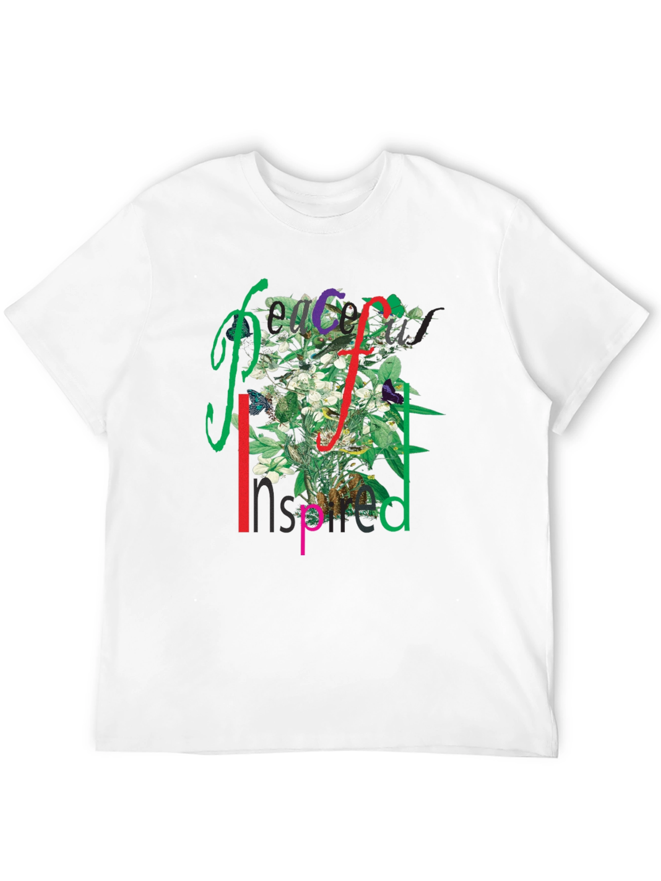 Peace Inspired Floral Graphic T-Shirt