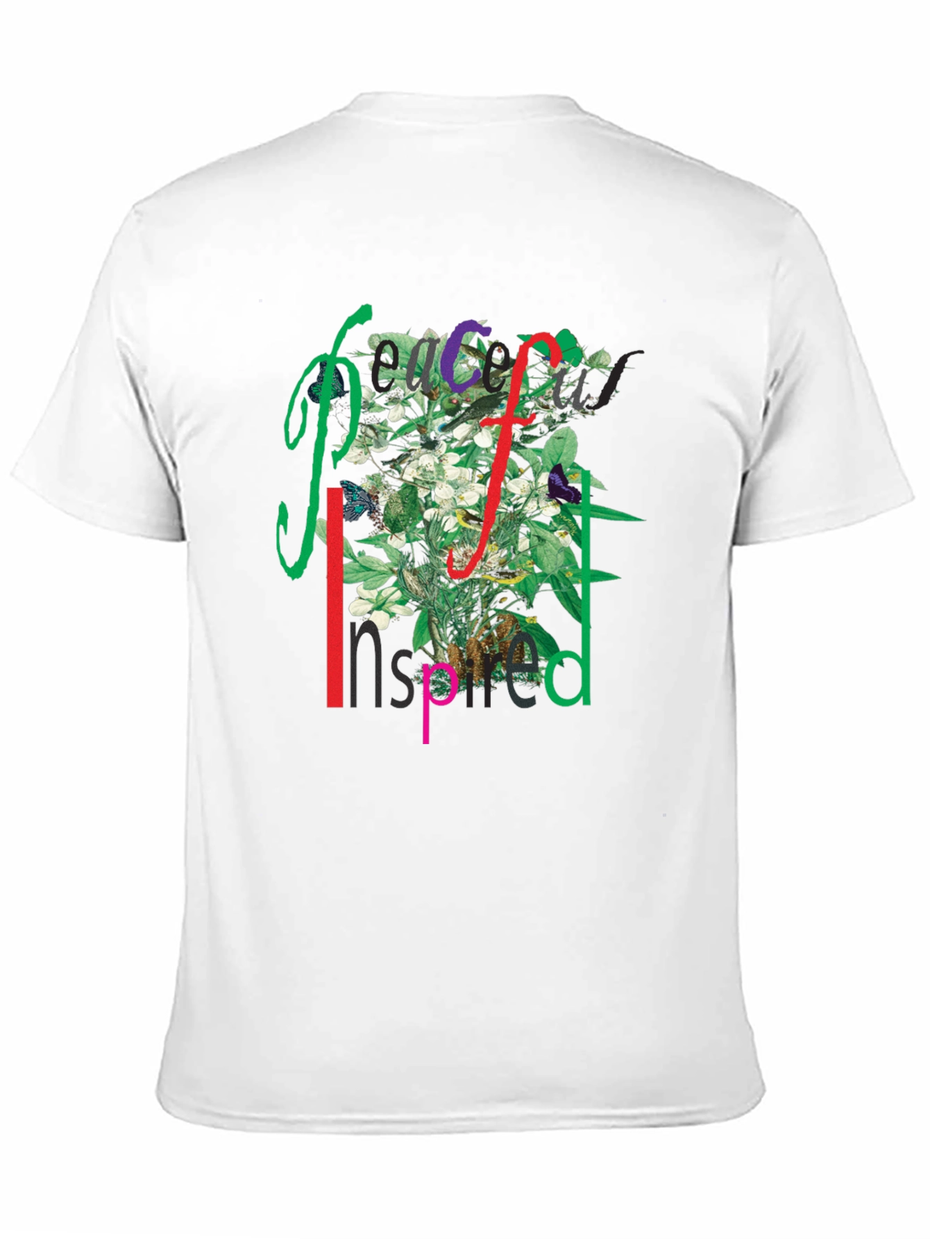 Peace Inspired Floral Graphic T-Shirt