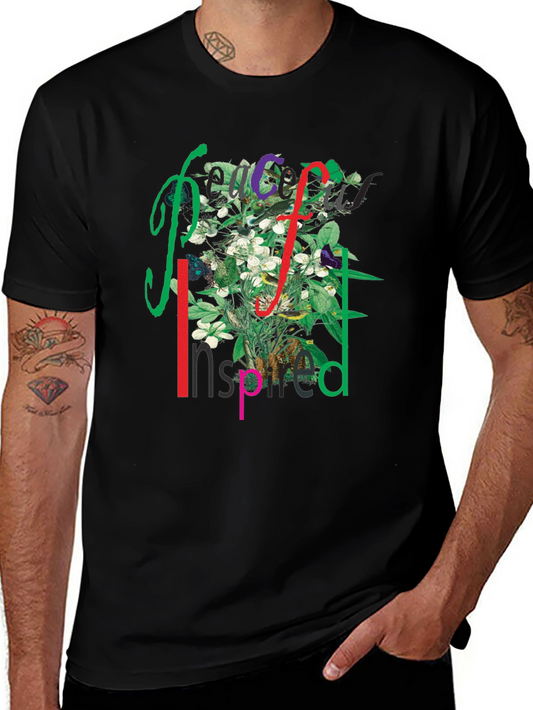 Peace Inspired Floral Graphic T-Shirt