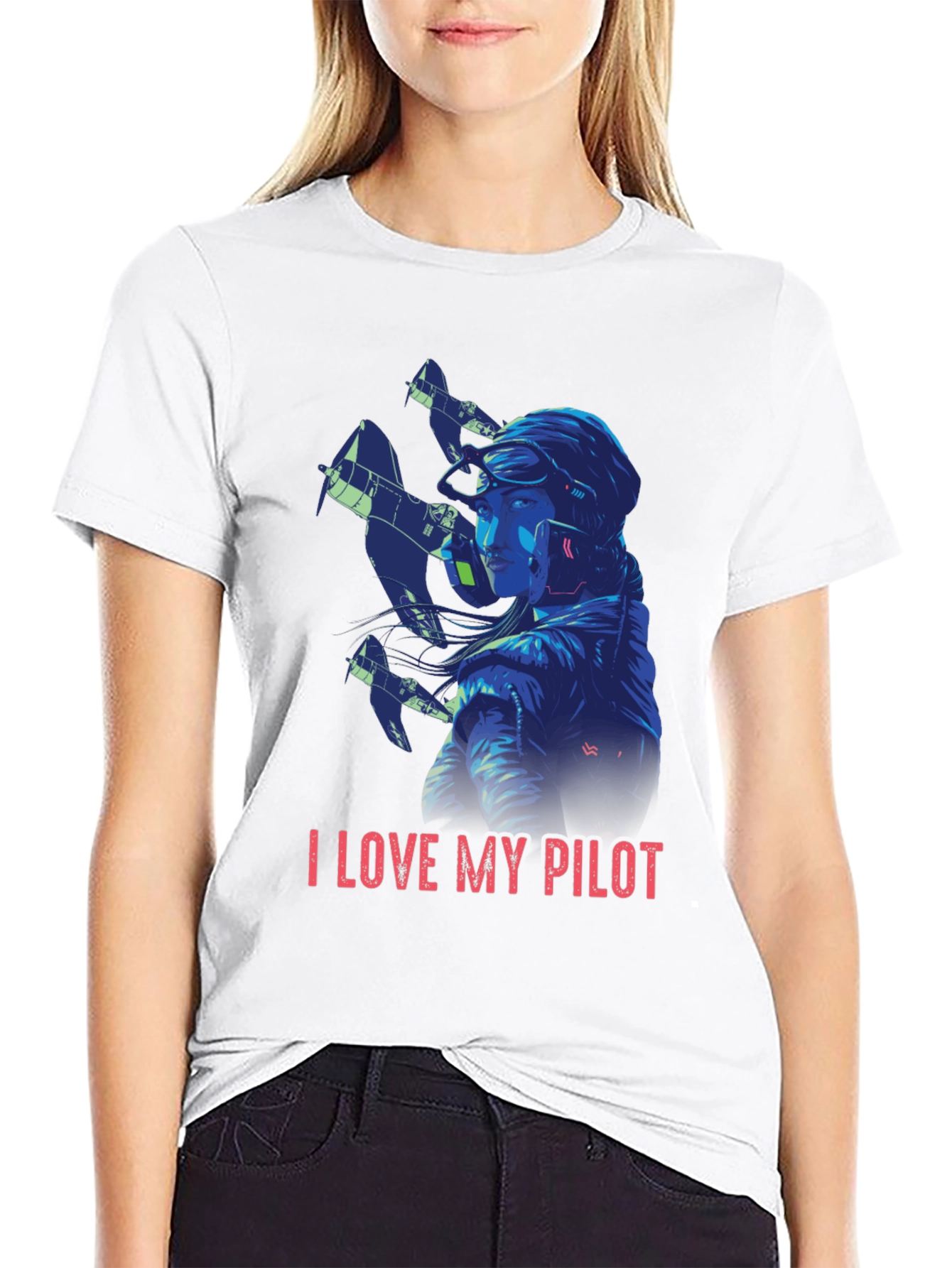 I Love My Pilot T-Shirt - Aviation Style