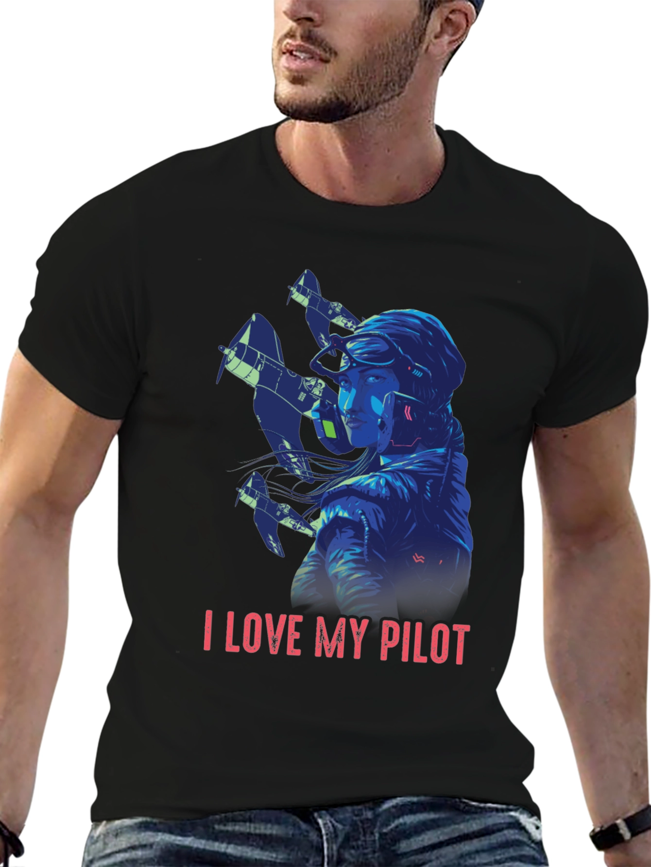 I Love My Pilot T-Shirt - Aviation Style