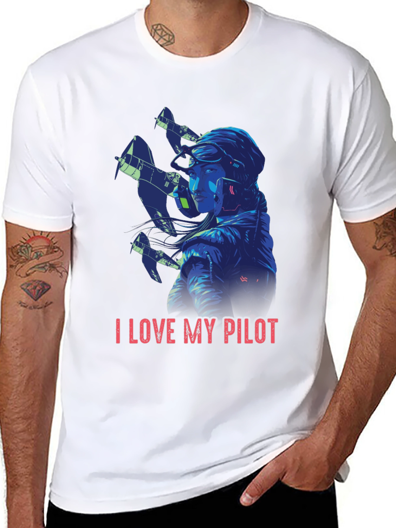 I Love My Pilot T-Shirt - Aviation Style