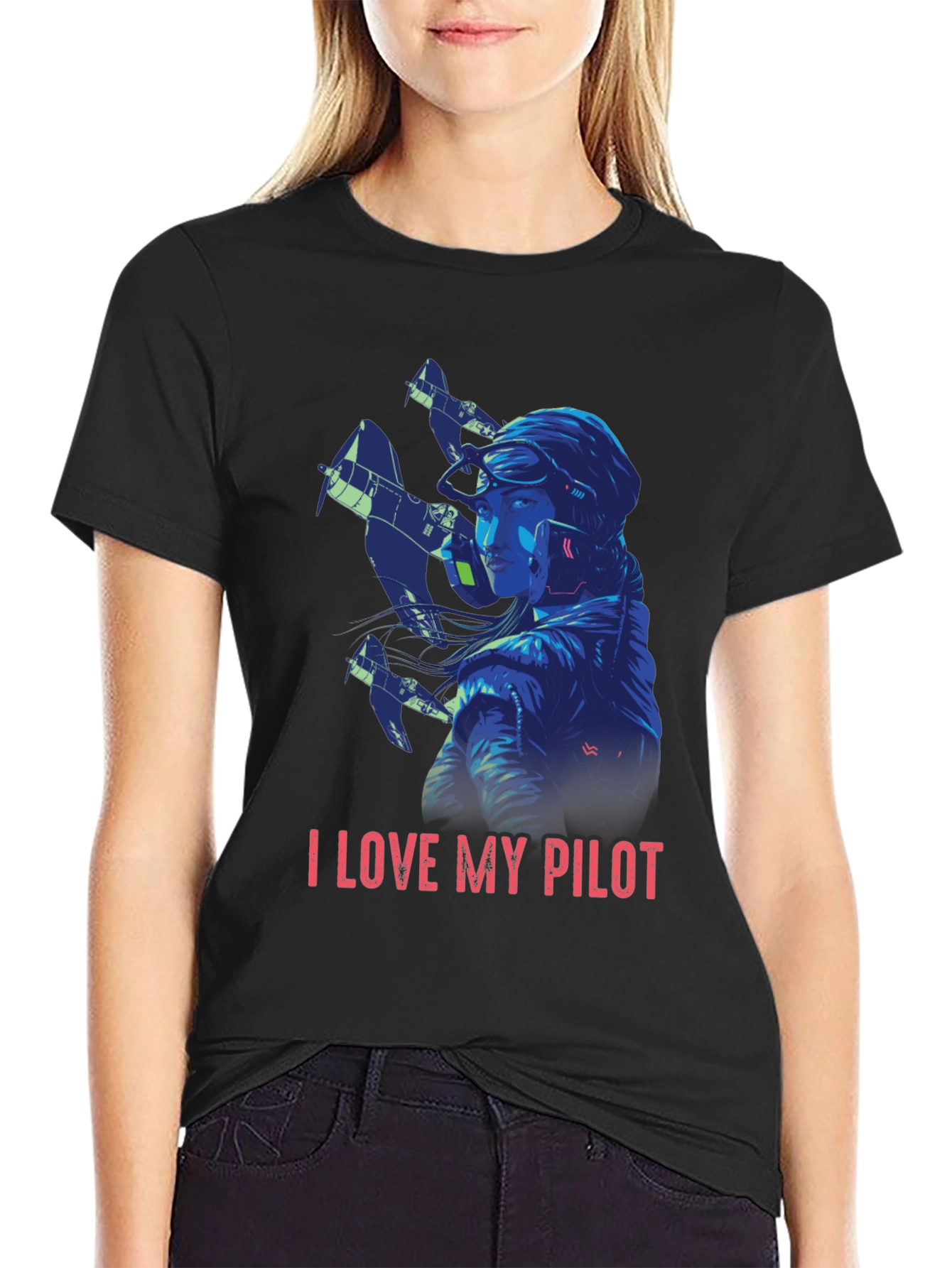 I Love My Pilot T-Shirt - Aviation Style
