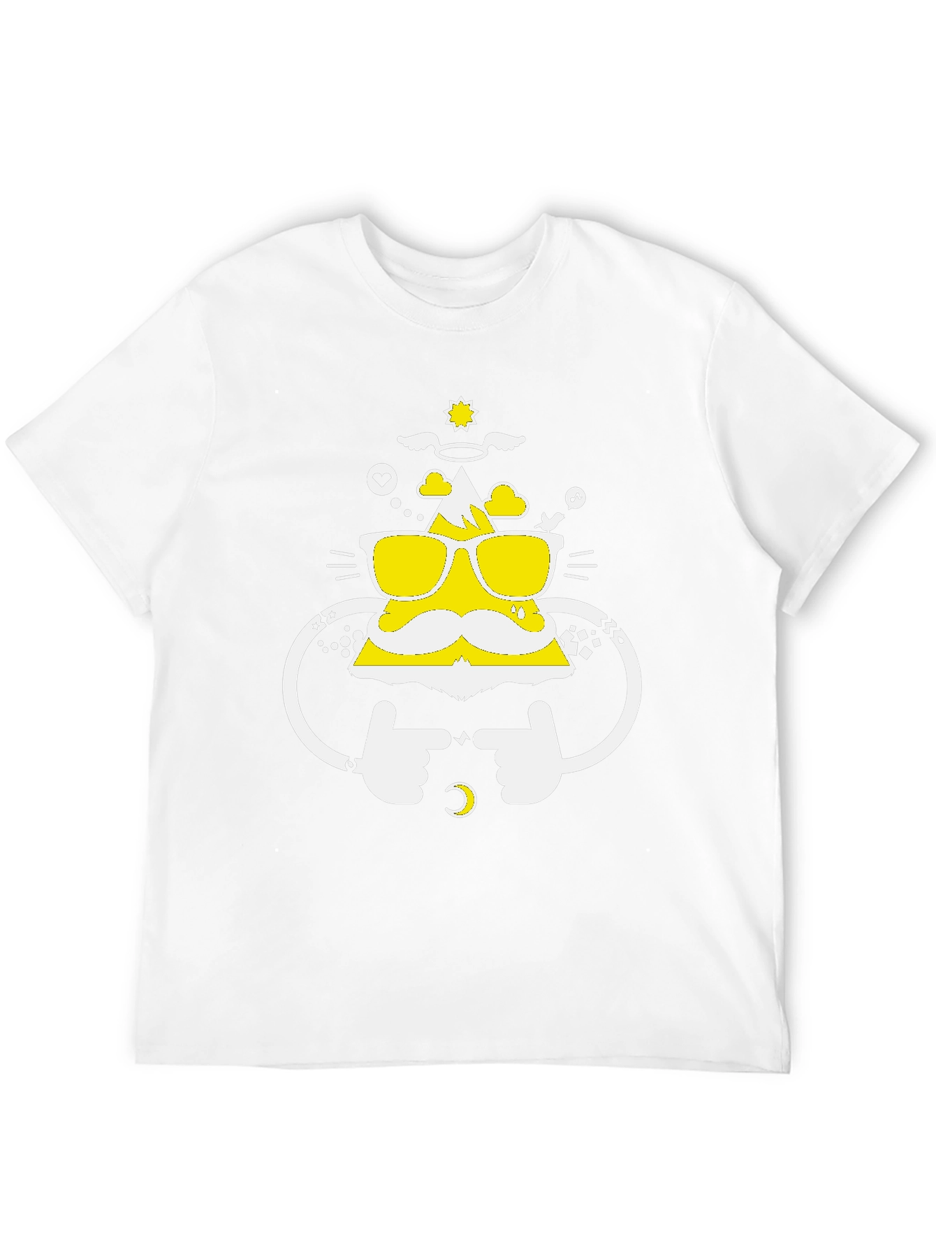Funny Mountain Graphic Tee - Black Cotton T-Shirt
