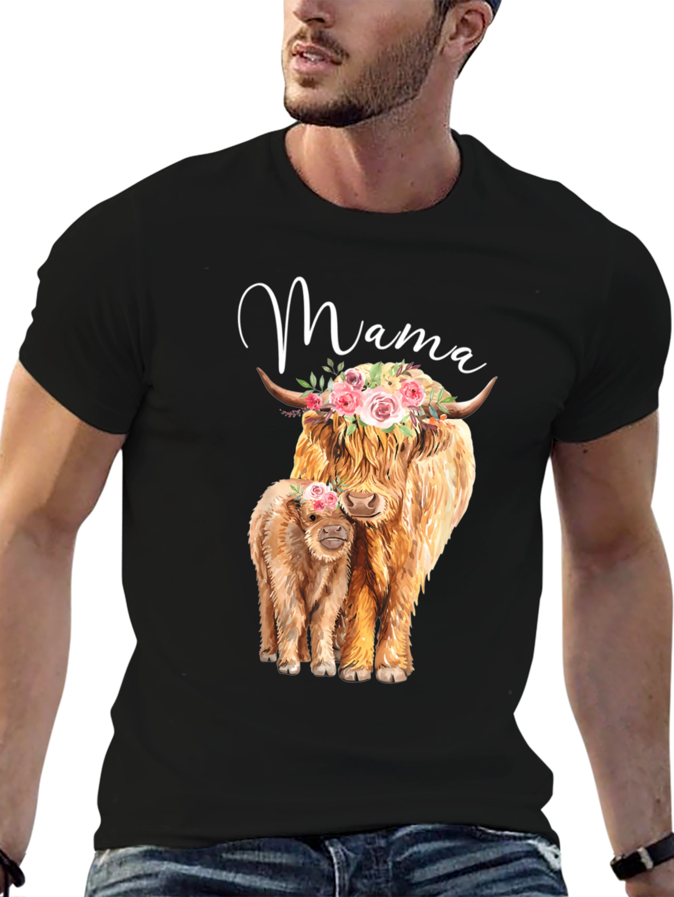 Mama Highland Cow T-Shirt