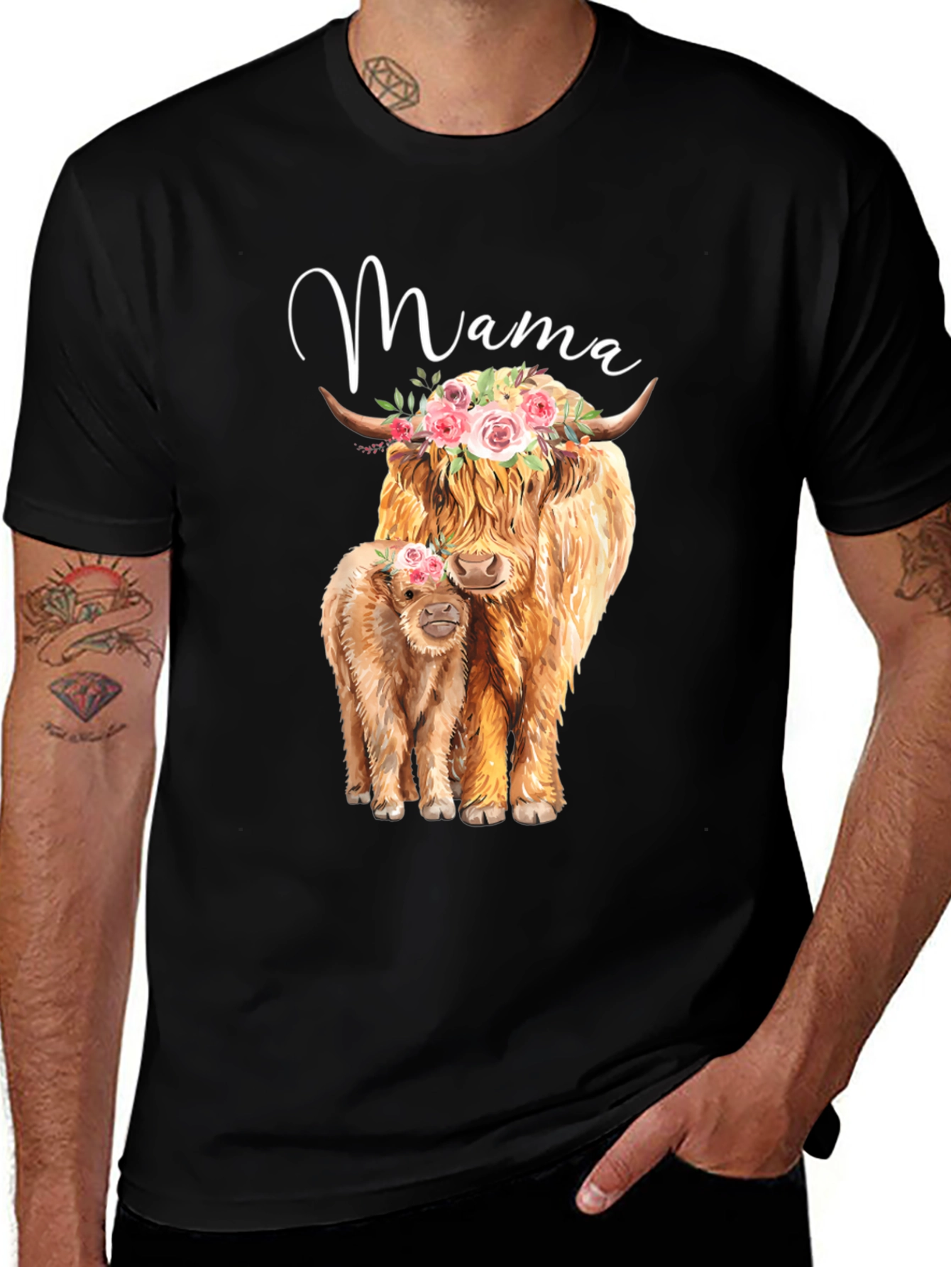 Mama Highland Cow T-Shirt