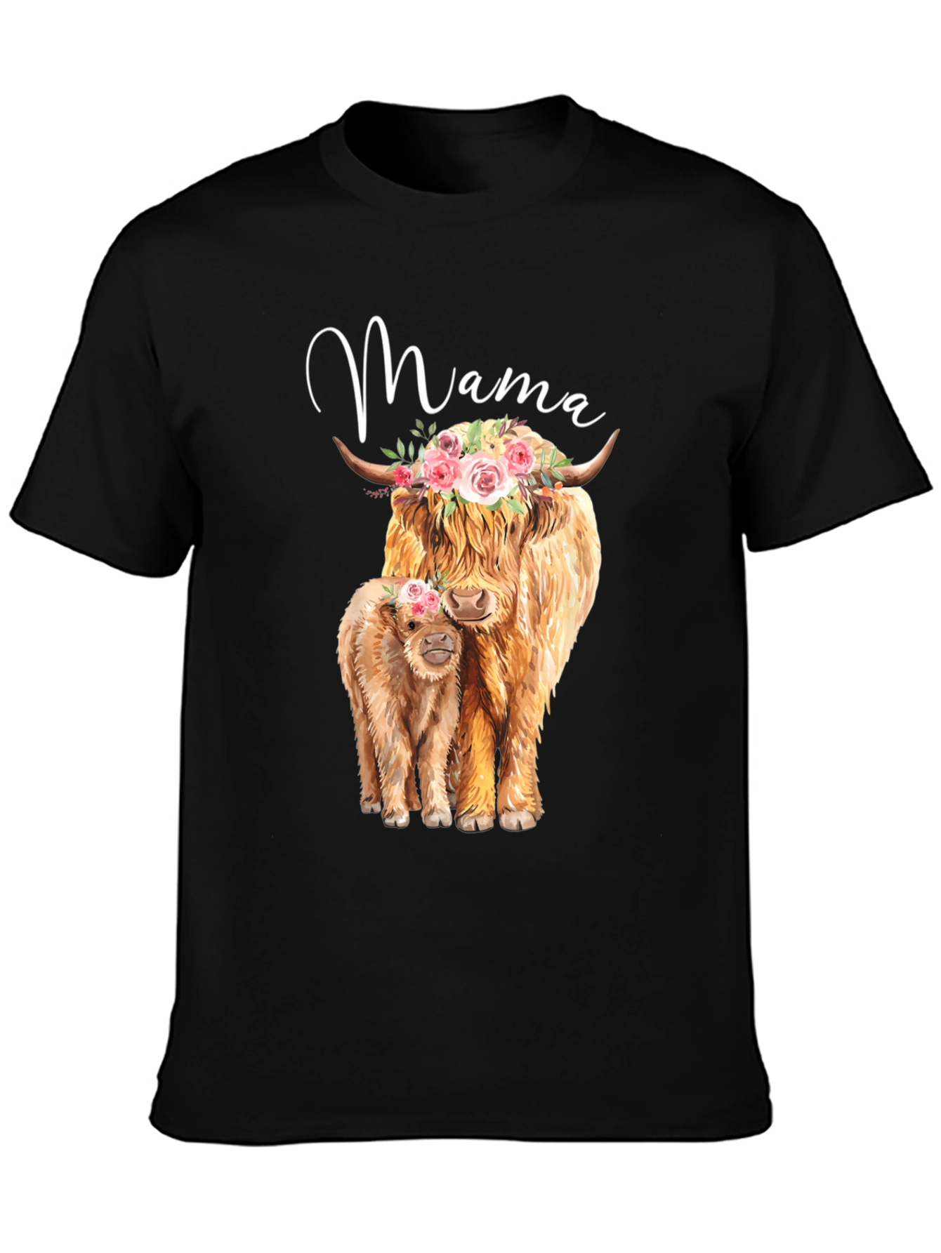 Mama Highland Cow T-Shirt
