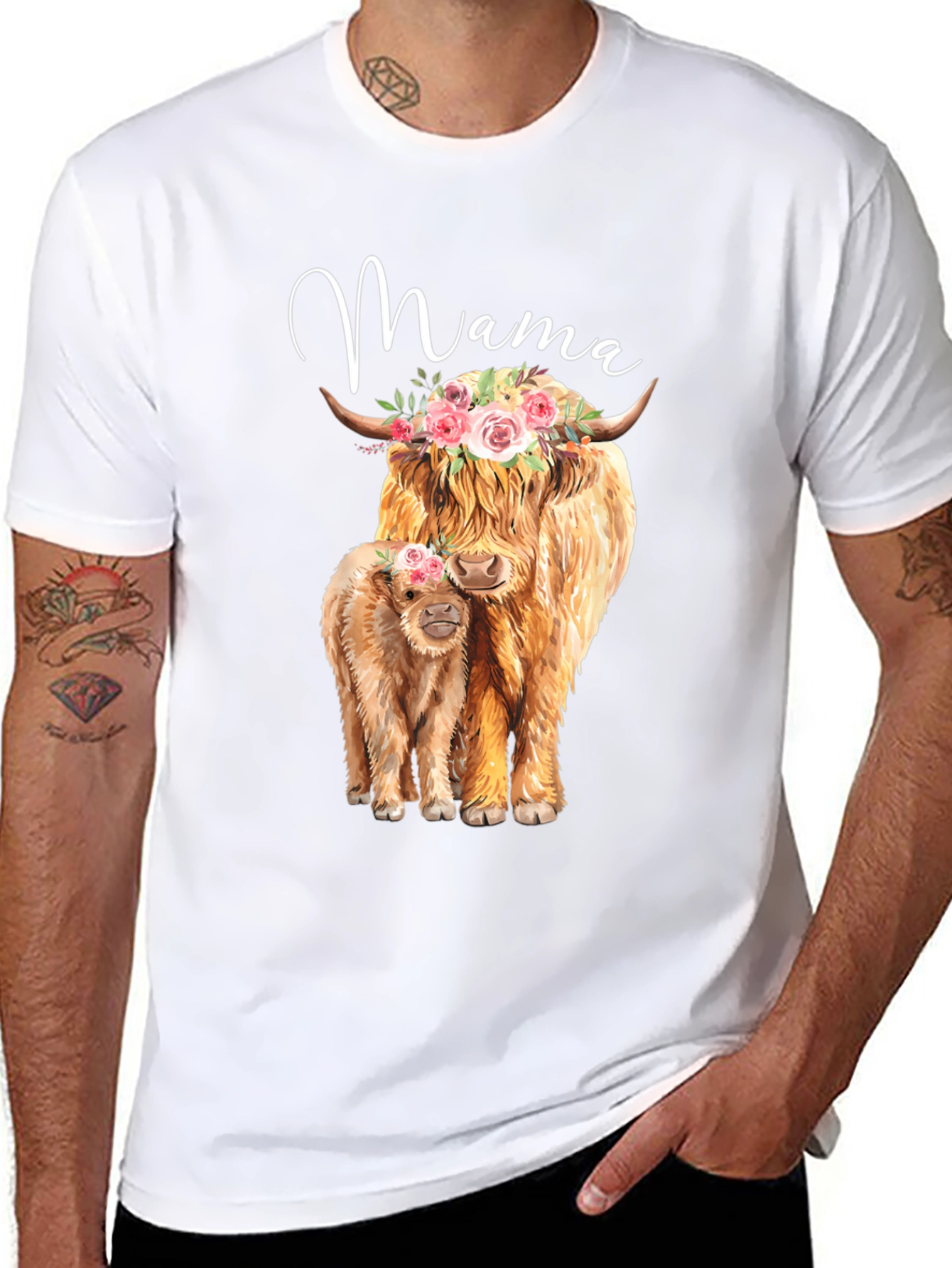 Mama Highland Cow T-Shirt