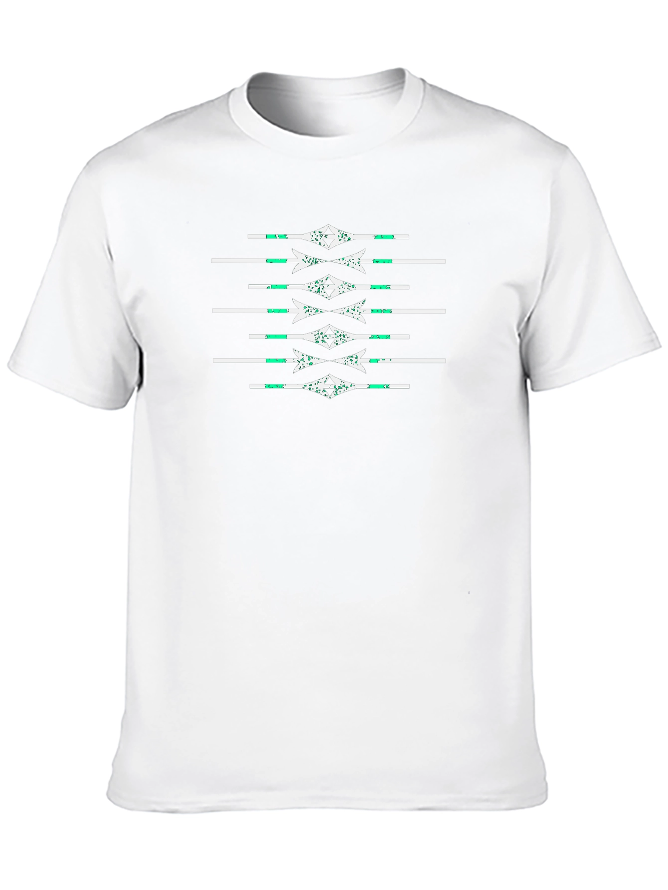 Modern Geometric Arrow Pattern T-Shirt