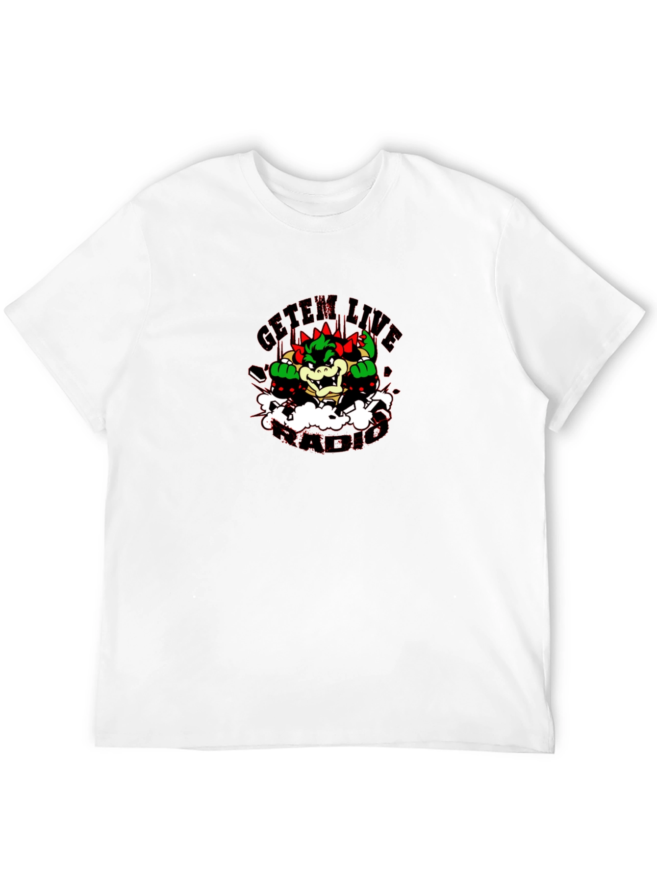 Bowser GetEm Live Black T-Shirt