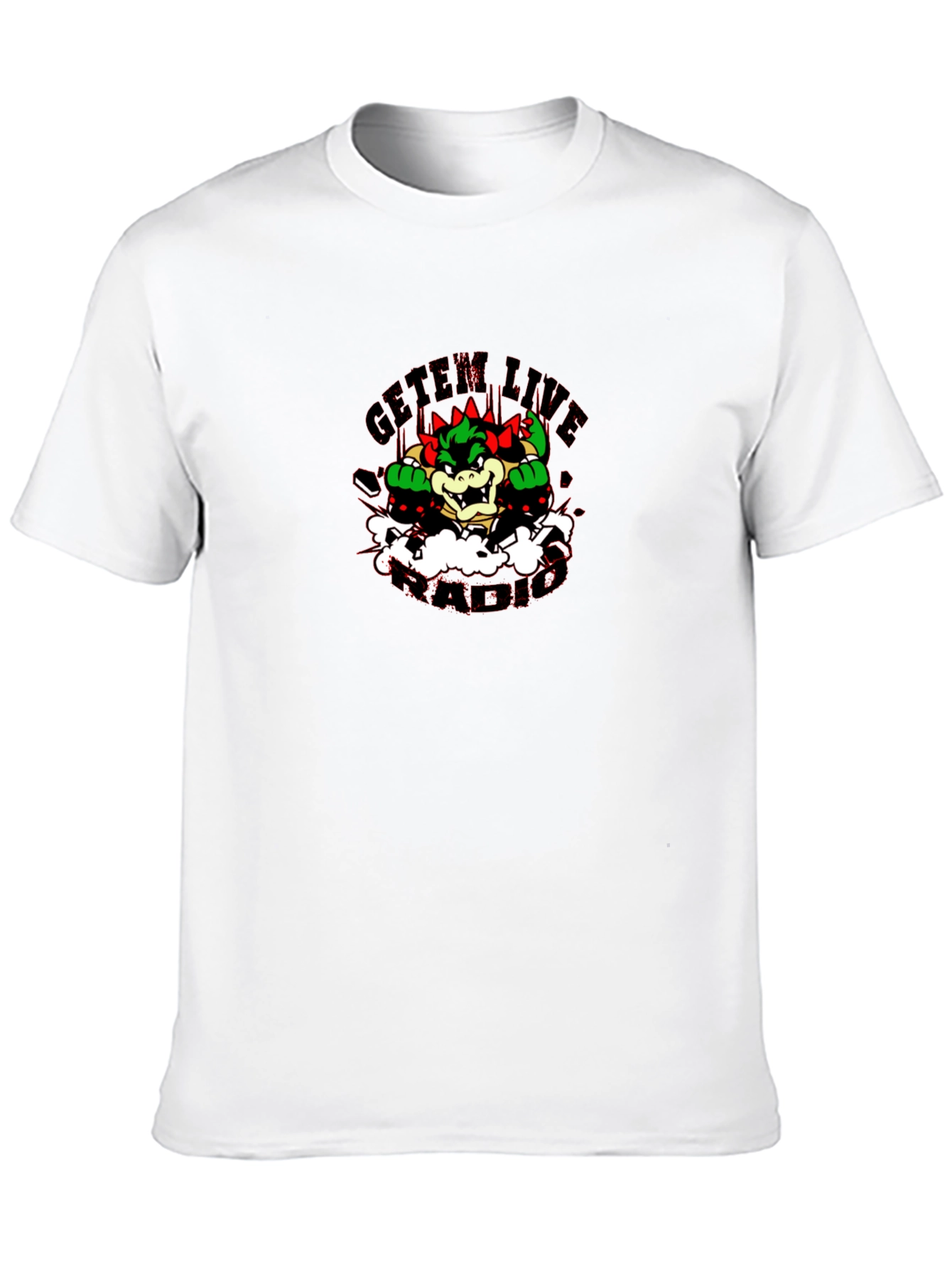 Bowser GetEm Live Black T-Shirt