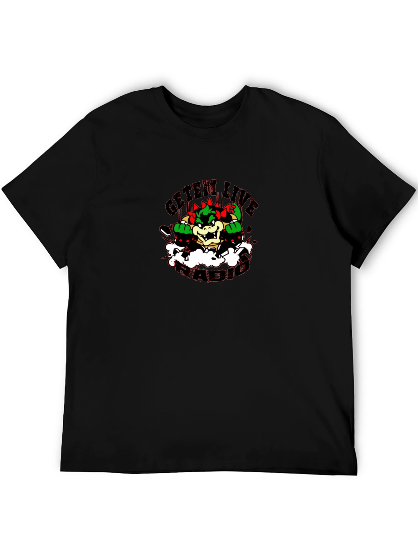 Bowser GetEm Live Black T-Shirt