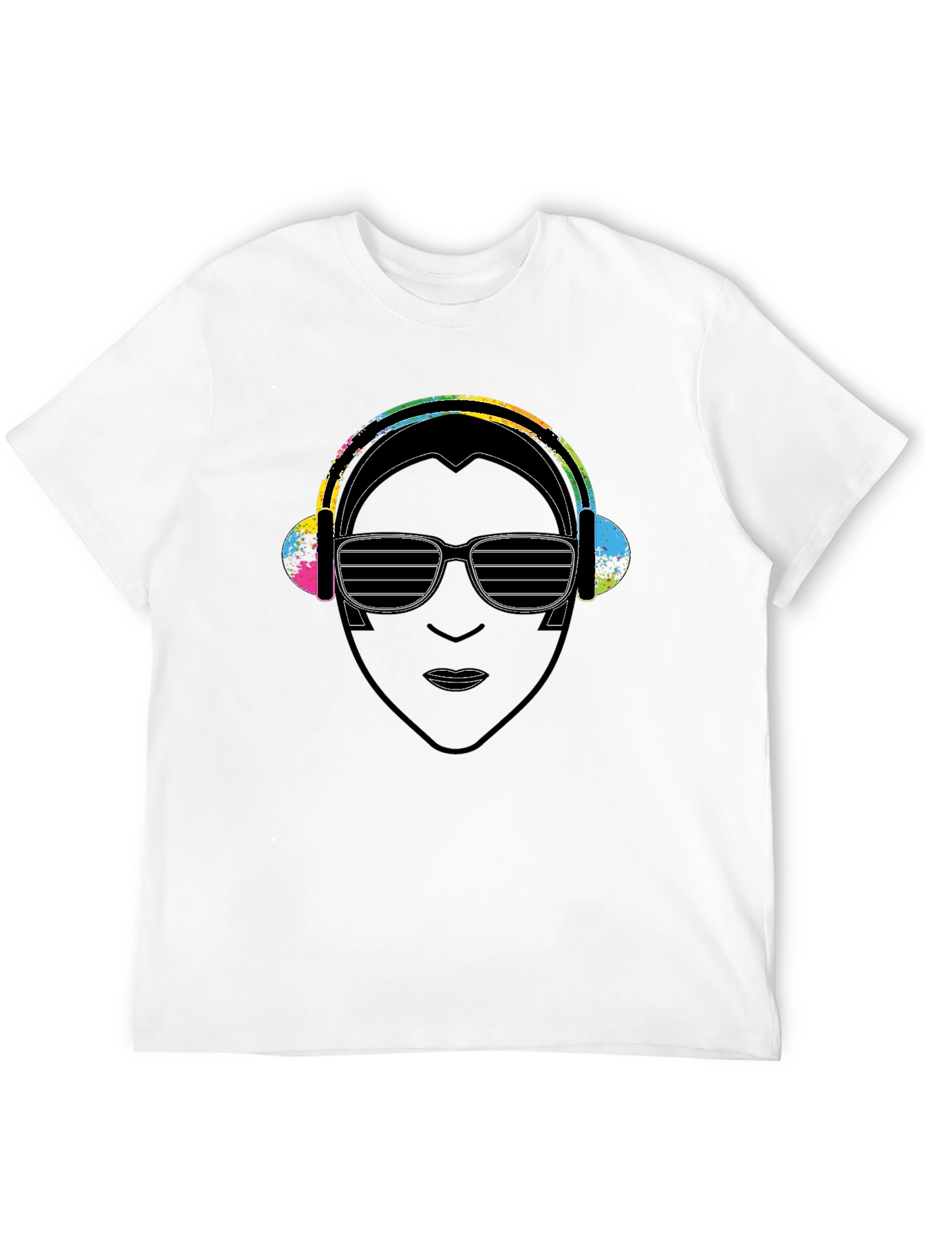 DJ Portrait Graphic Black T-Shirt