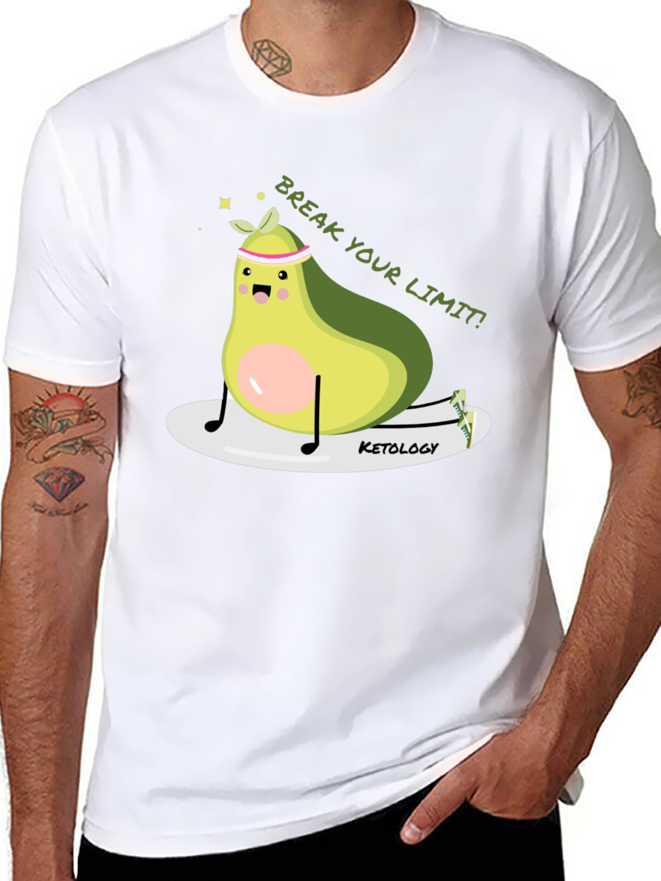 Avocado Gym T-Shirt - Break Your Limit!