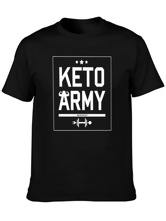 Keto Army Graphic T-Shirt - Black