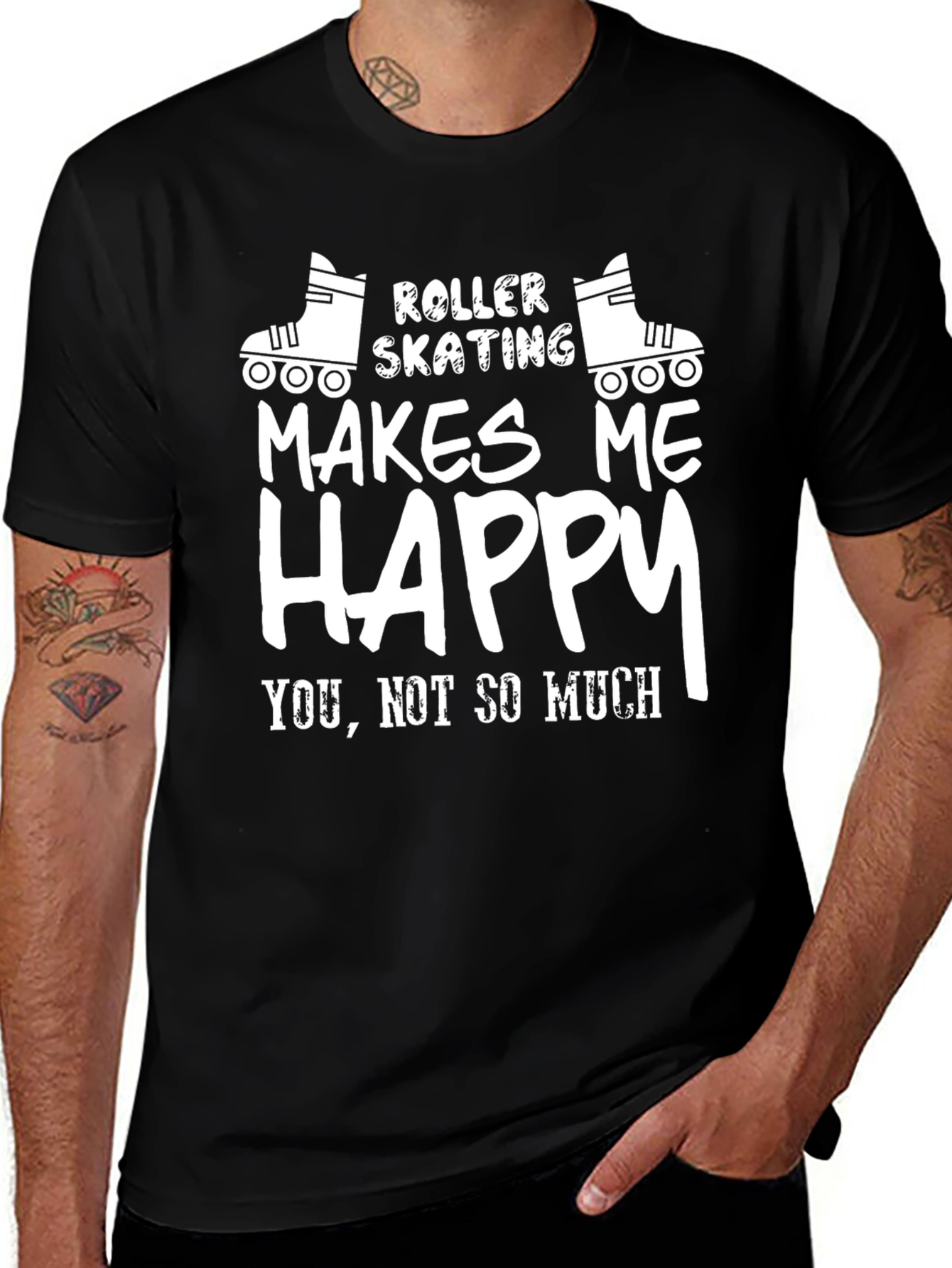 Roller Skating Makes Me Happy T-Shirt