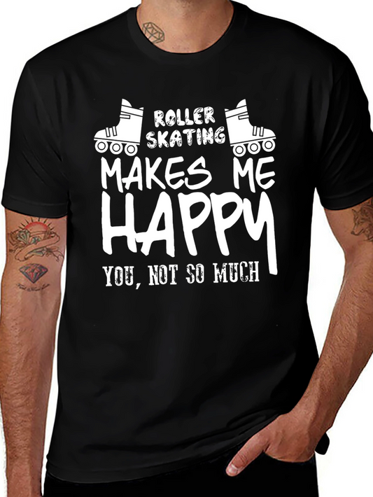 Roller Skating Makes Me Happy T-Shirt