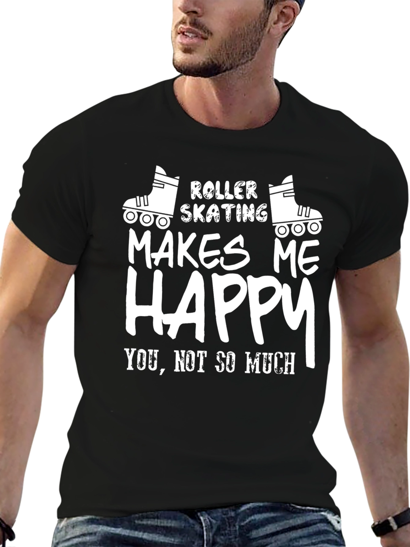 Roller Skating Makes Me Happy T-Shirt