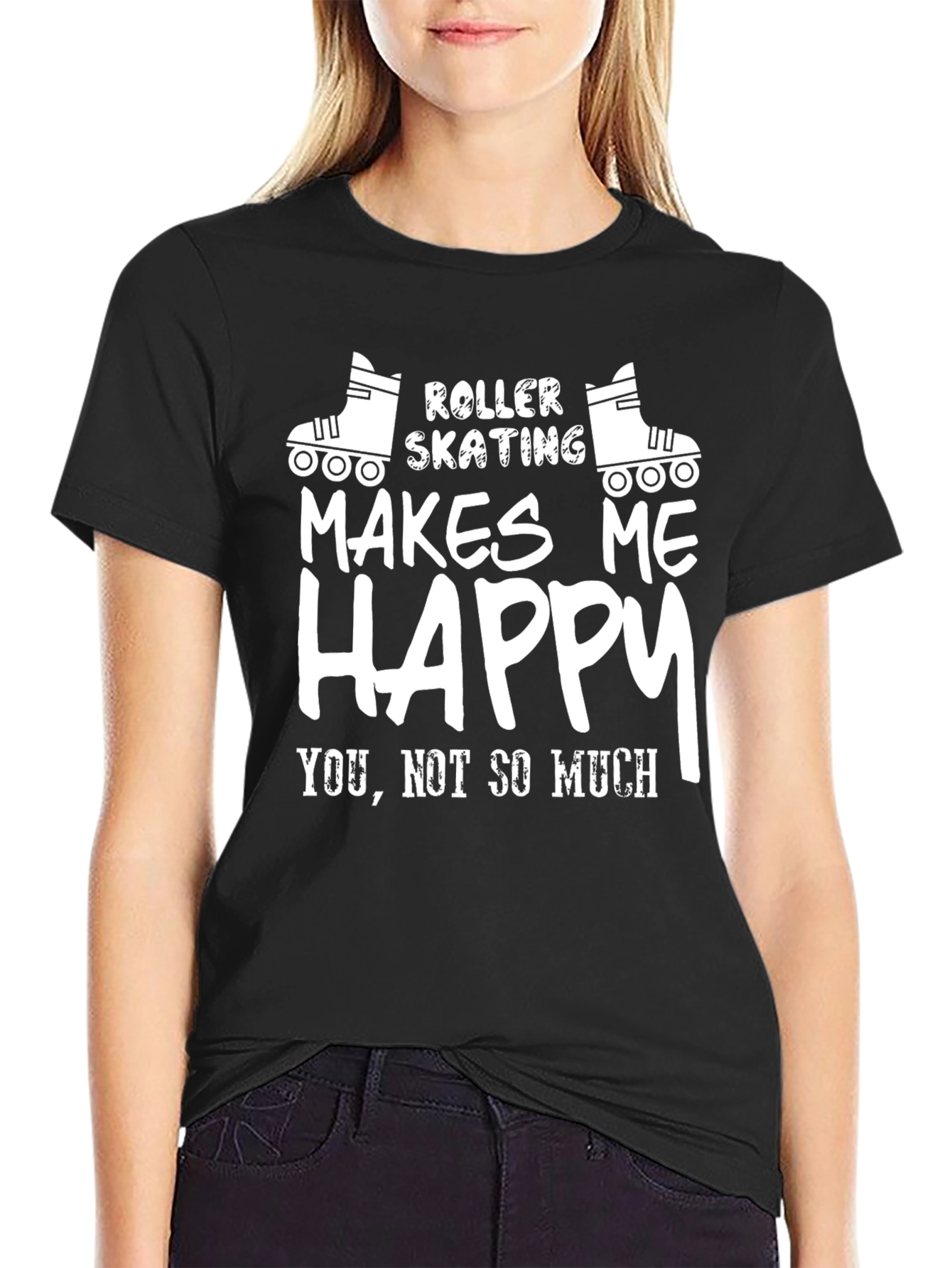 Roller Skating Makes Me Happy T-Shirt