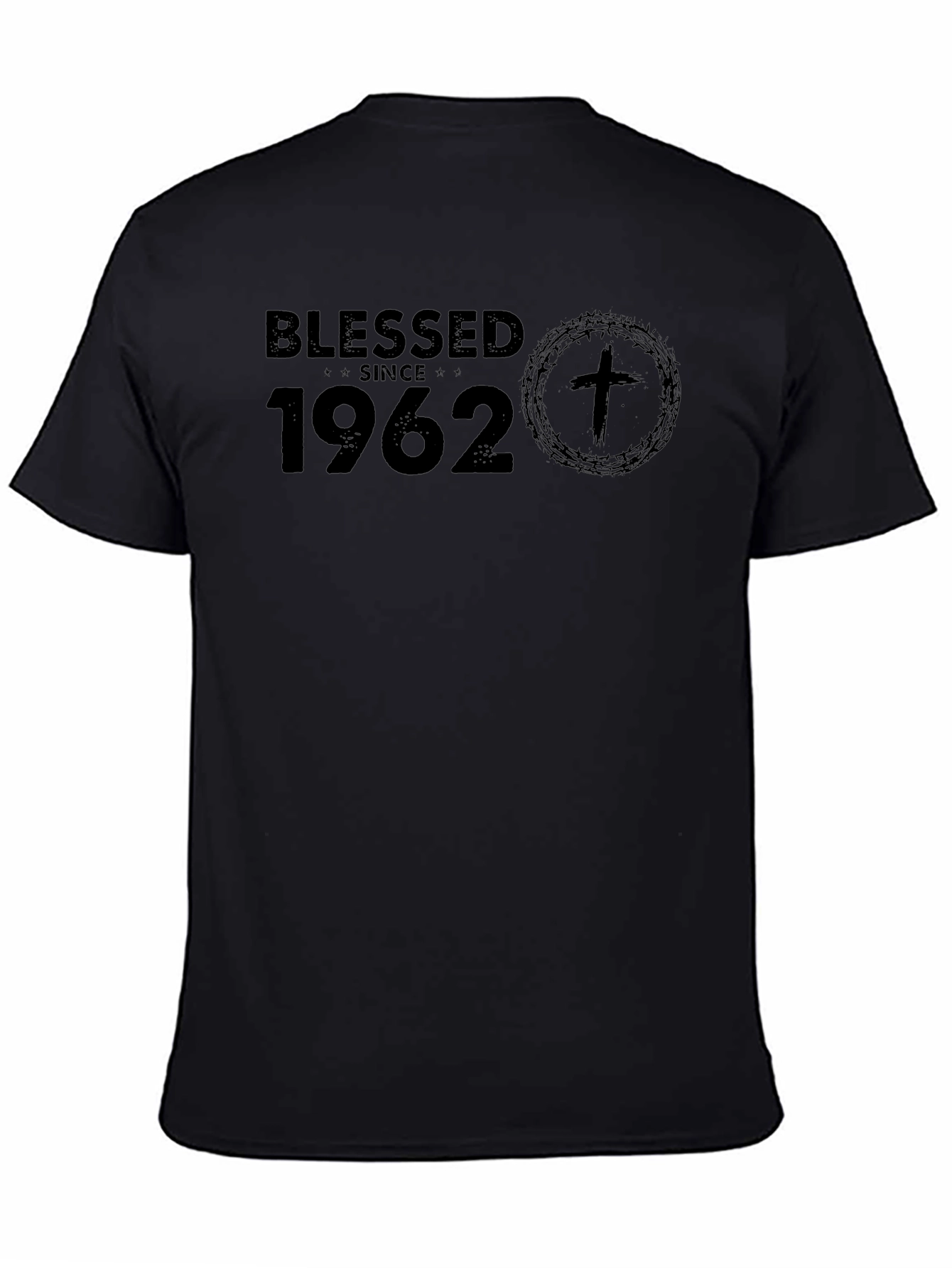 Blessed Since 1962 Black T-Shirt