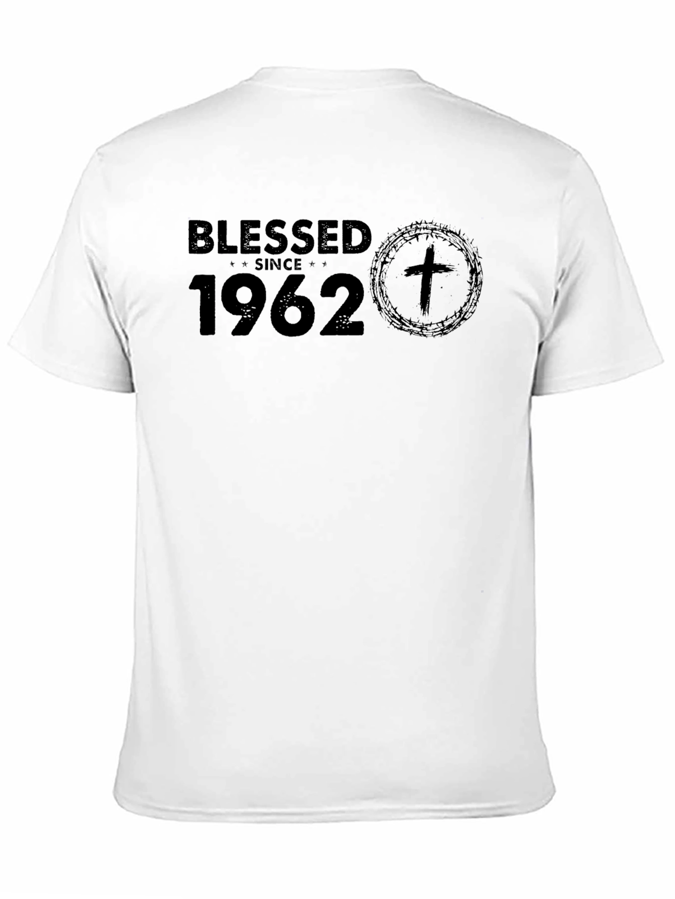 Blessed Since 1962 Black T-Shirt