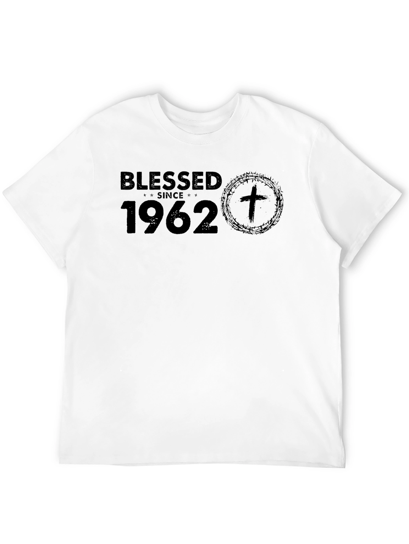 Blessed Since 1962 Black T-Shirt