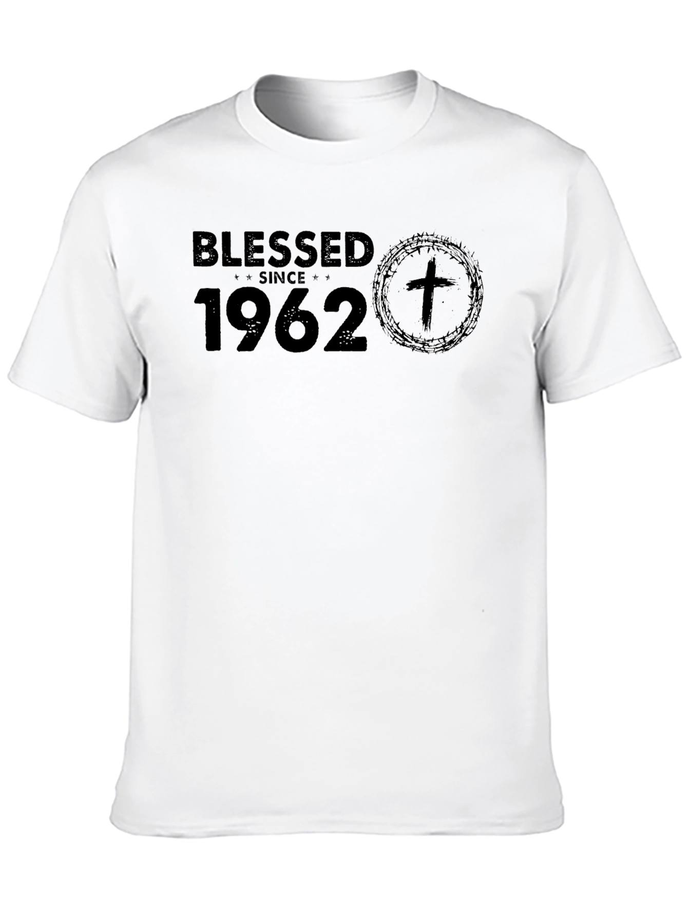 Blessed Since 1962 Black T-Shirt
