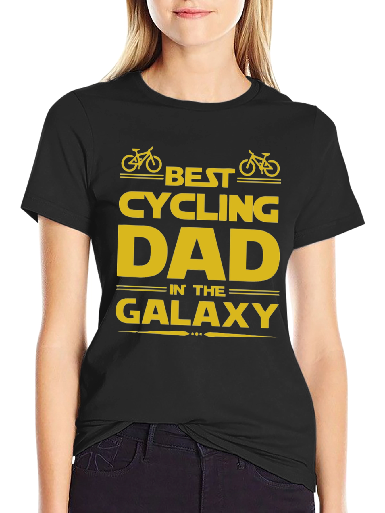 Best Cycling Dad T-Shirt - Galaxy Edition