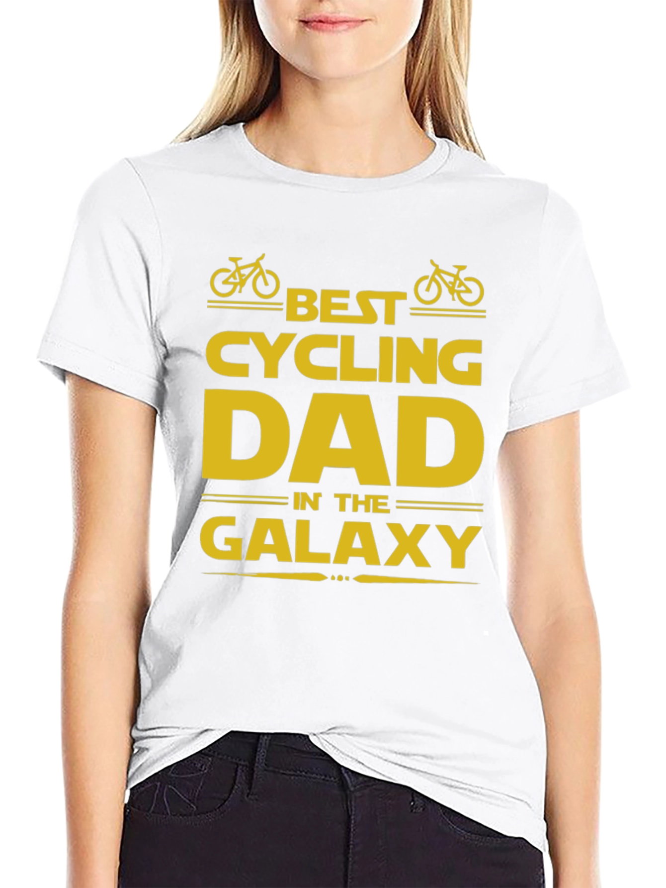 Best Cycling Dad T-Shirt - Galaxy Edition