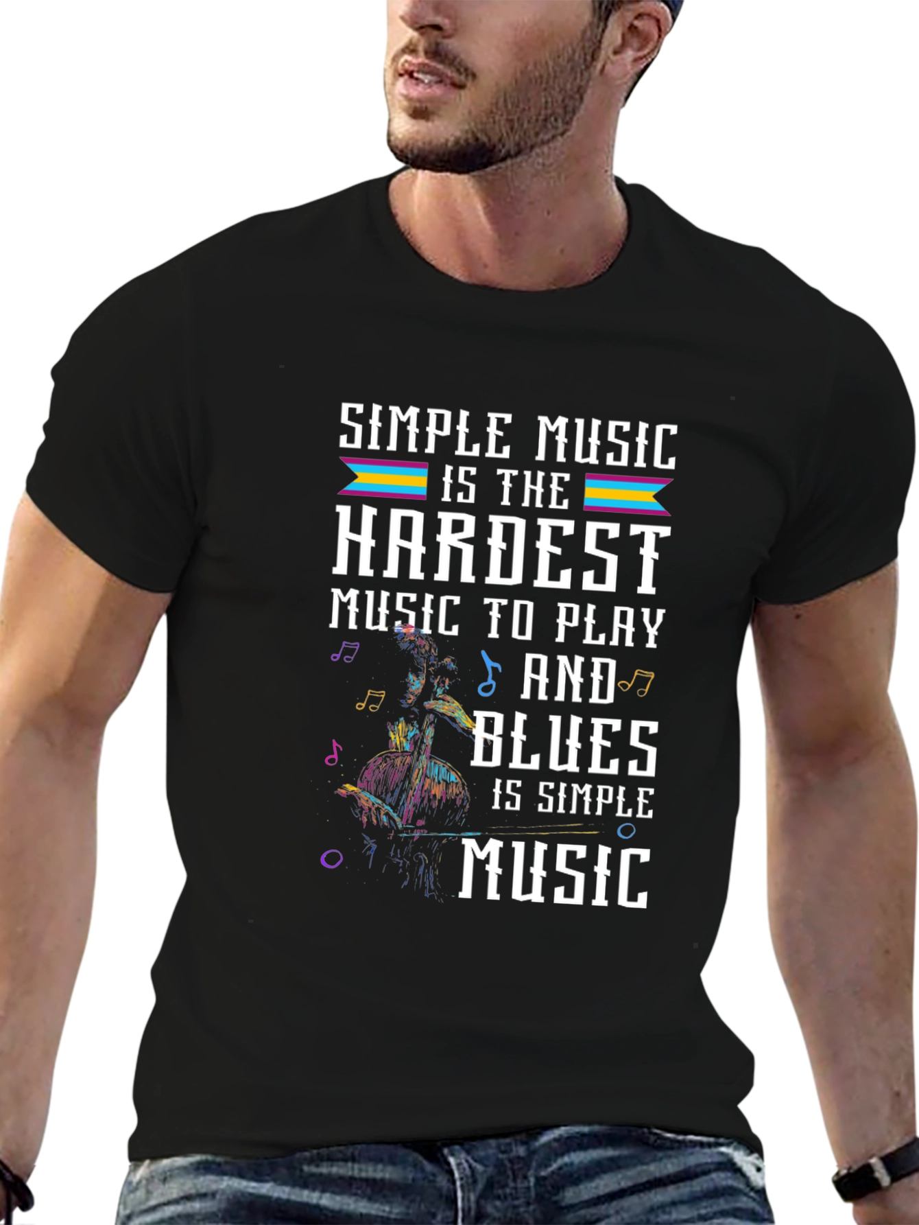 Simple Music is the Hardest Black Tee