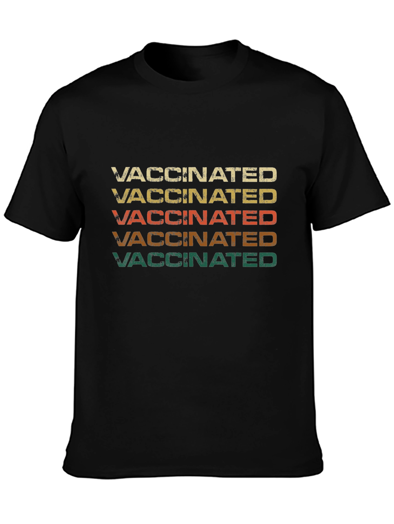 Vaccinated Retro Style T-Shirt