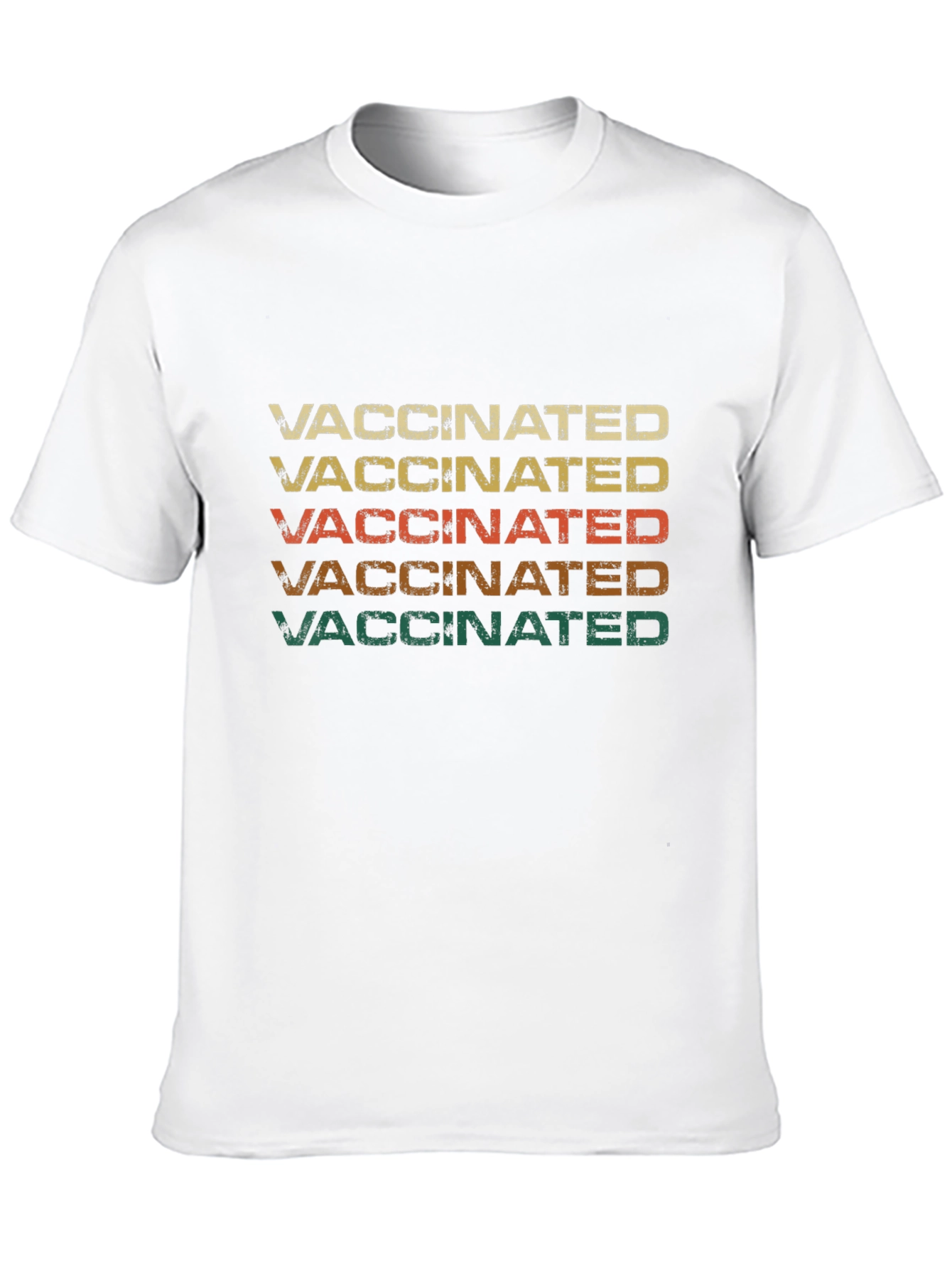 Vaccinated Retro Style T-Shirt