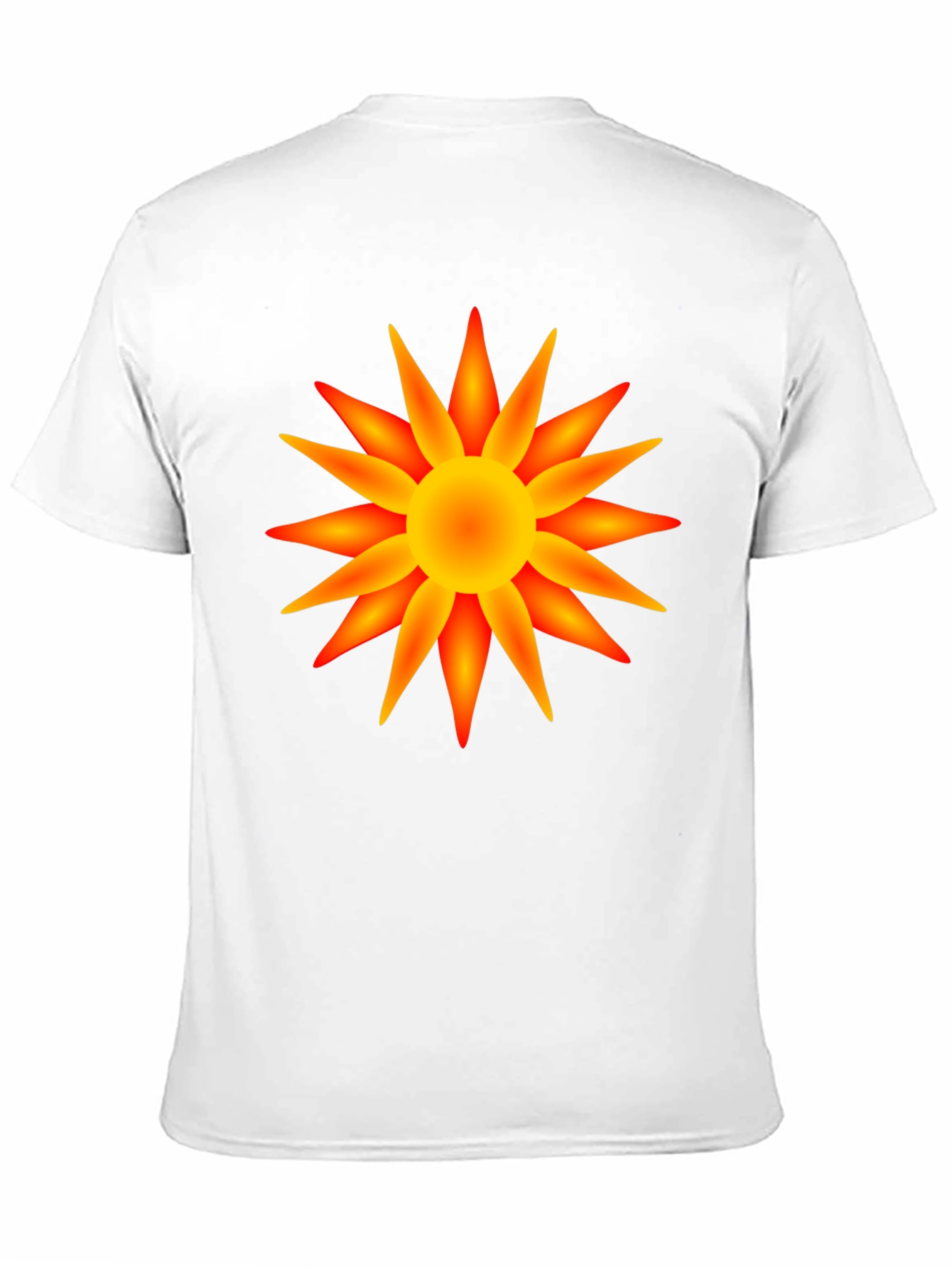 Radiant Sun Graphic T-Shirt - Bold Black Cotton Tee