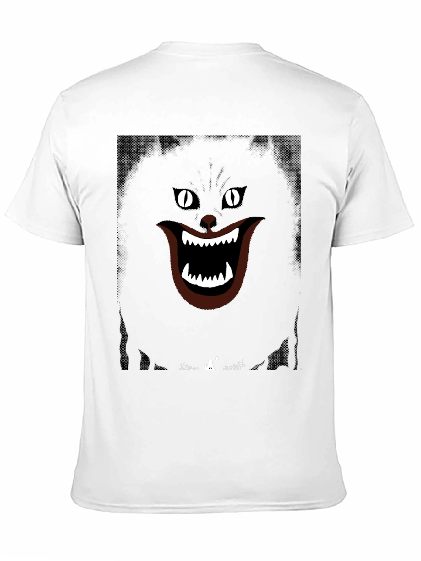 Grinning Cat Graphic Tee - Spooky Style