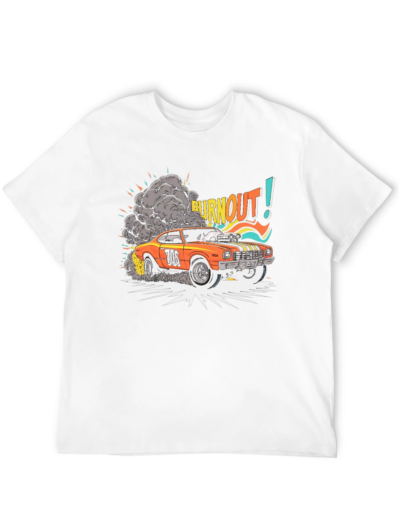Burnout Car Graphic T-Shirt