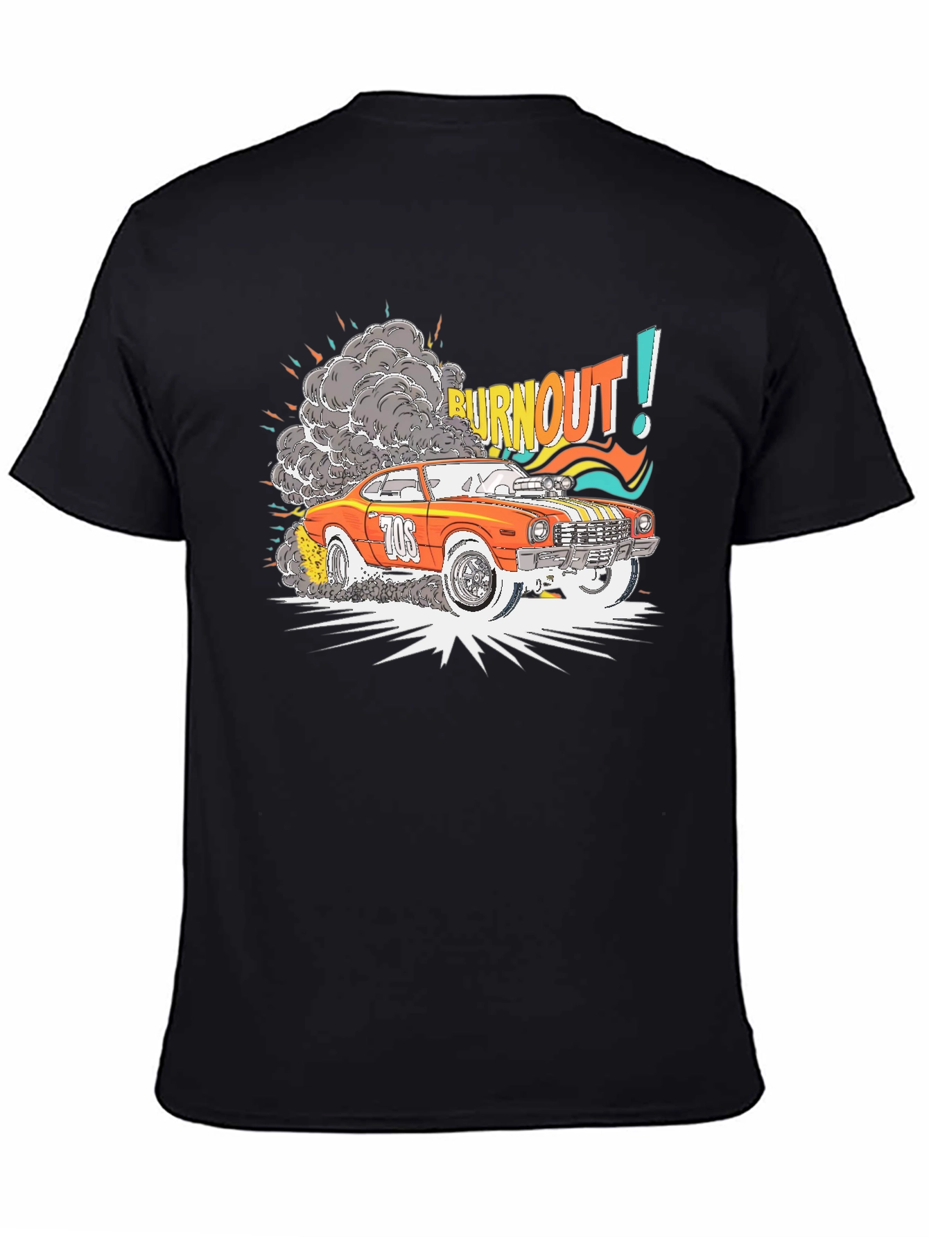 Burnout Car Graphic T-Shirt
