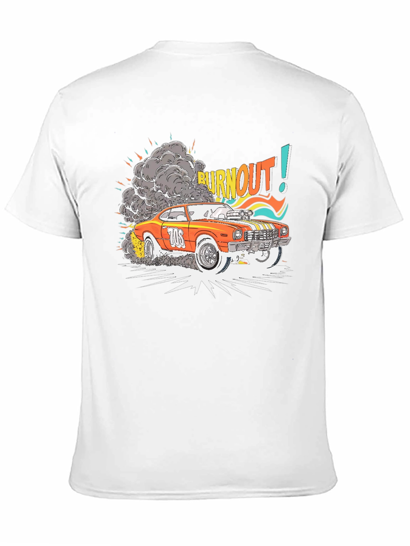 Burnout Car Graphic T-Shirt